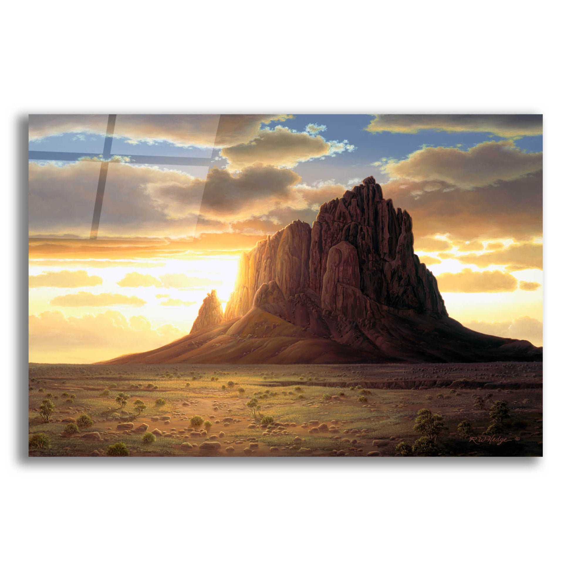 Epic Art 'Shiprock' by R. Hed, Acrylic Glass Wall Art