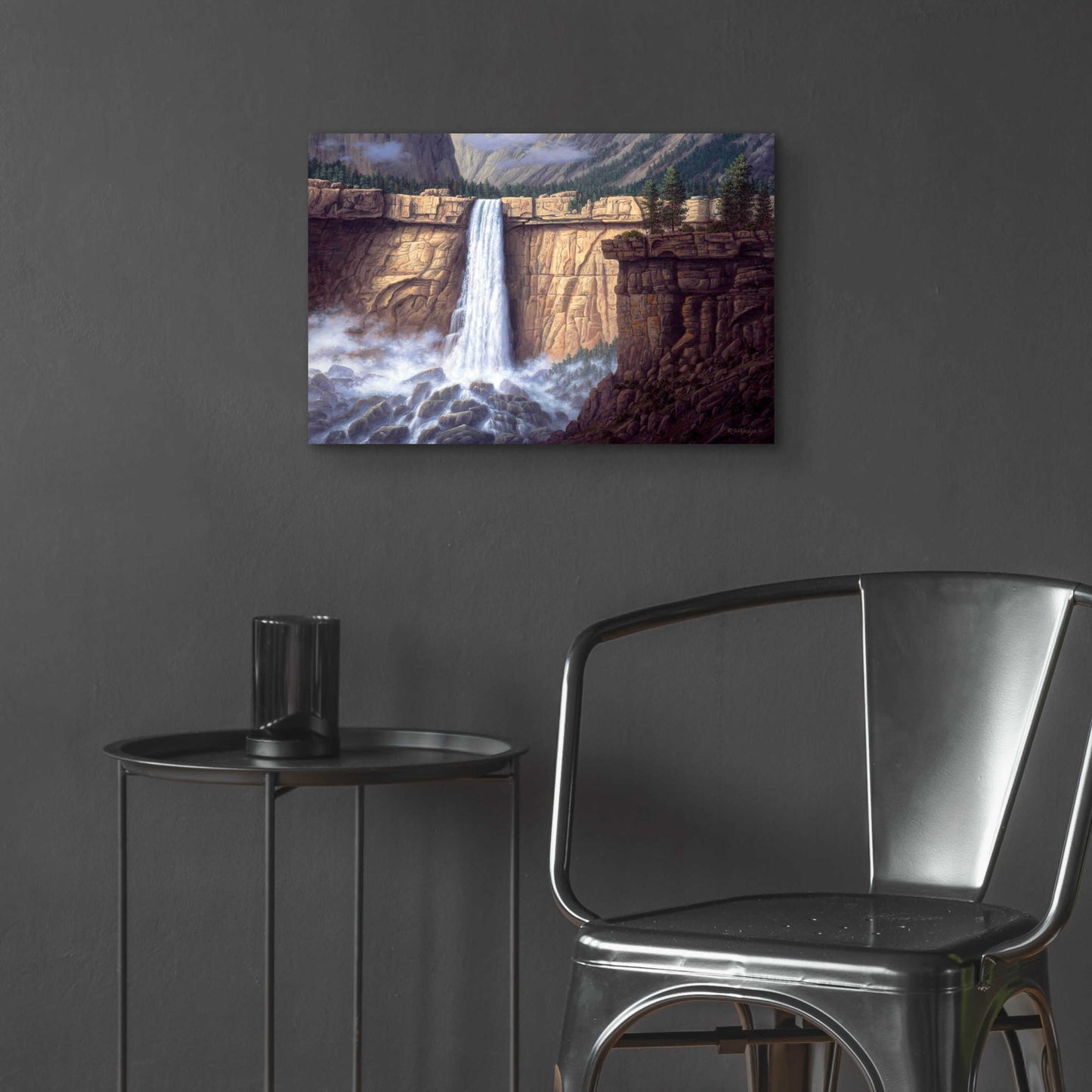 Epic Art 'Canyon Cascade' by R. Hed, Acrylic Glass Wall Art,24x16