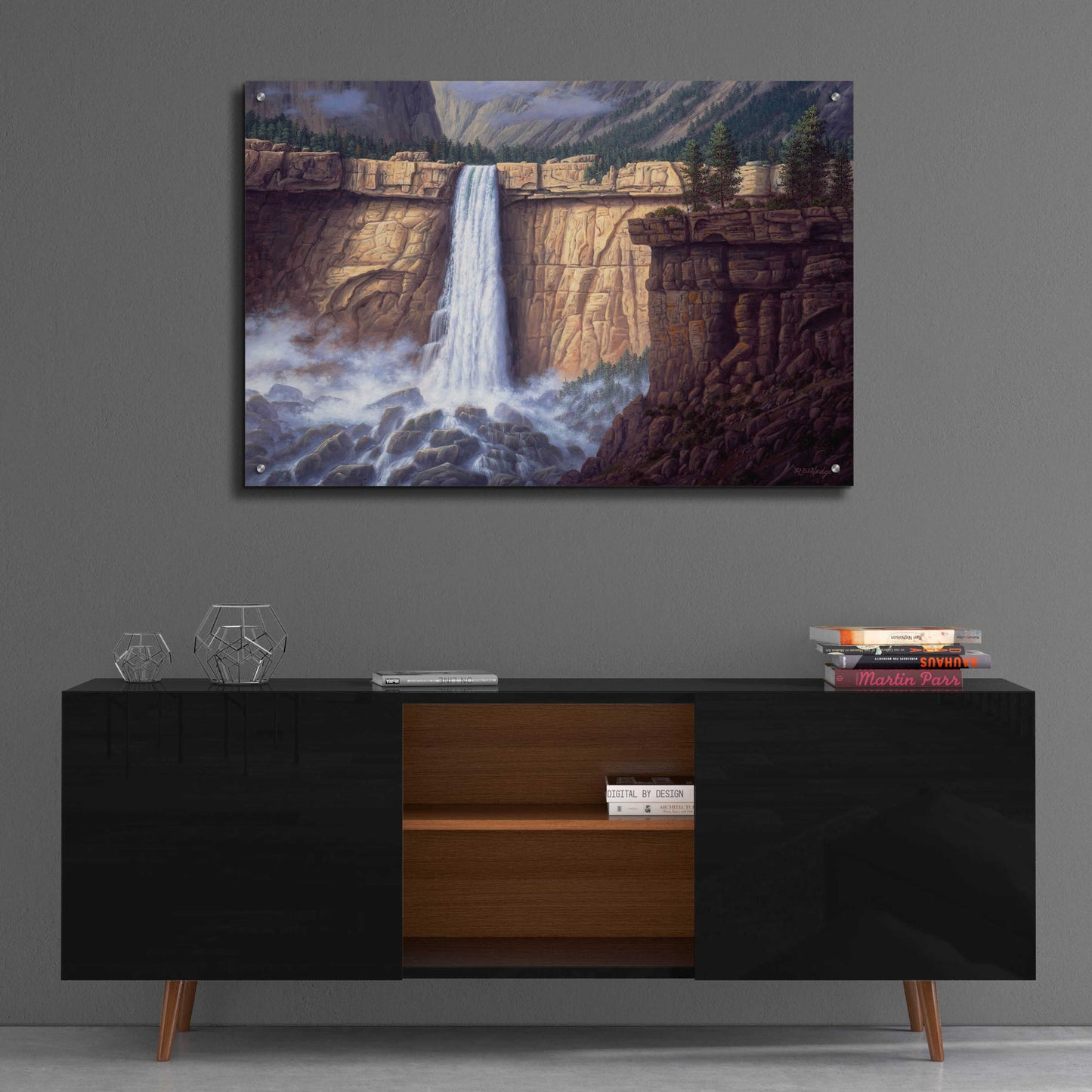 Epic Art 'Canyon Cascade' by R. Hed, Acrylic Glass Wall Art,36x24