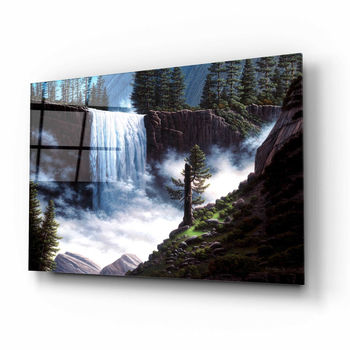 Epic Art 'Vernal Falls' by R. Hed, Acrylic Glass Wall Art,16x12