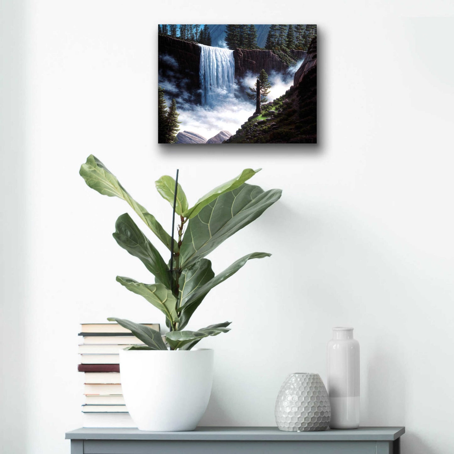 Epic Art 'Vernal Falls' by R. Hed, Acrylic Glass Wall Art,16x12