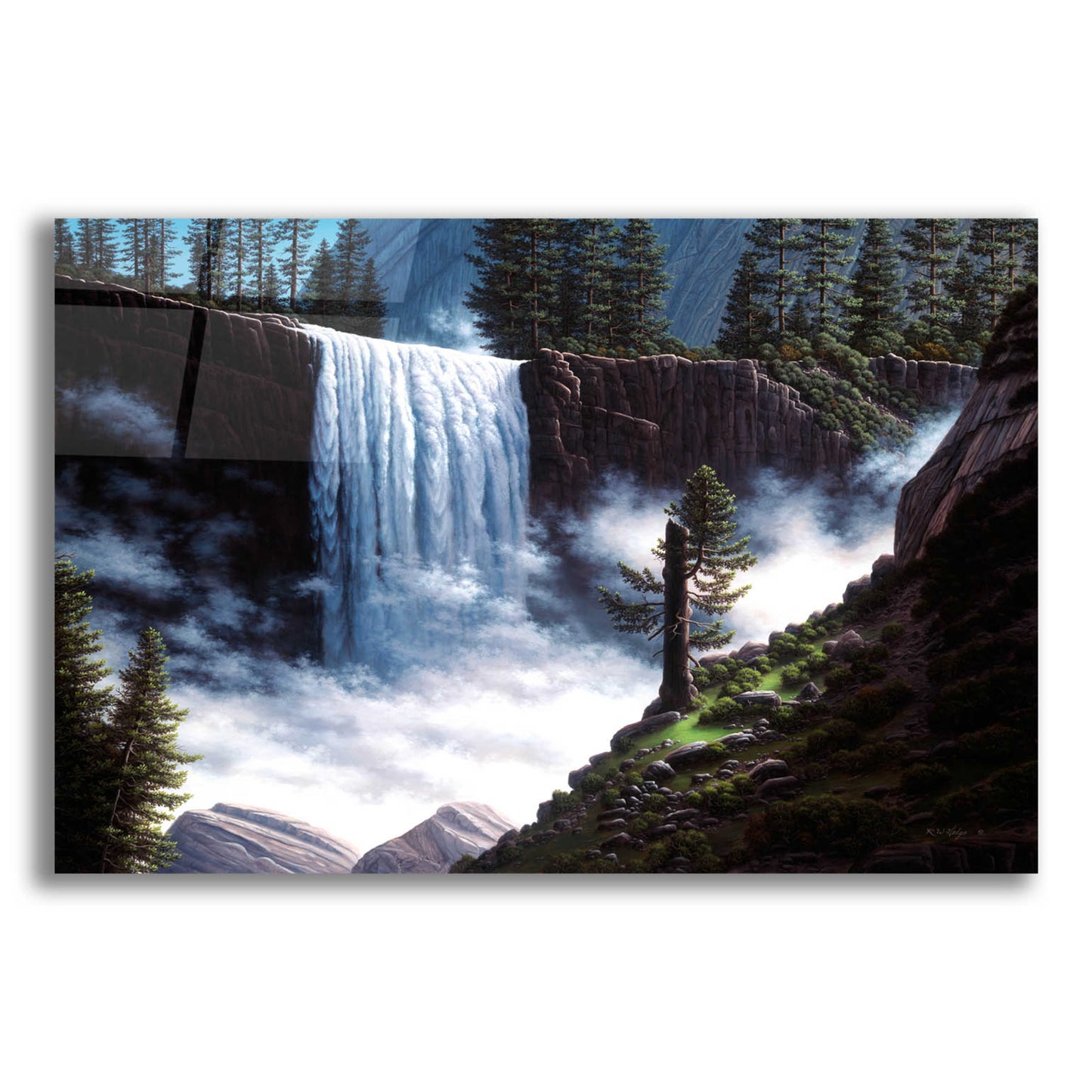 Epic Art 'Vernal Falls' by R. Hed, Acrylic Glass Wall Art,16x12