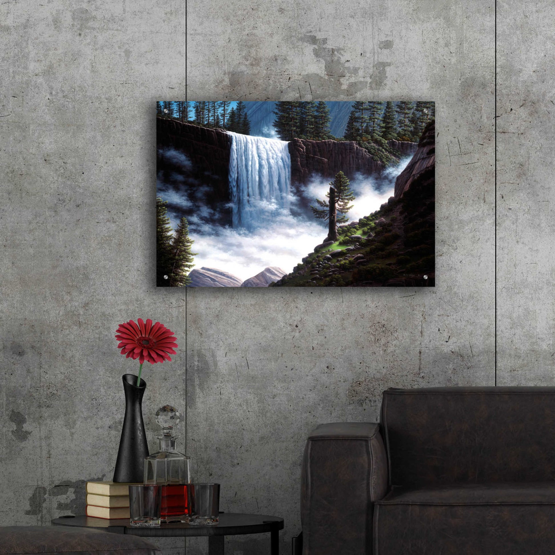 Epic Art 'Vernal Falls' by R. Hed, Acrylic Glass Wall Art,36x24