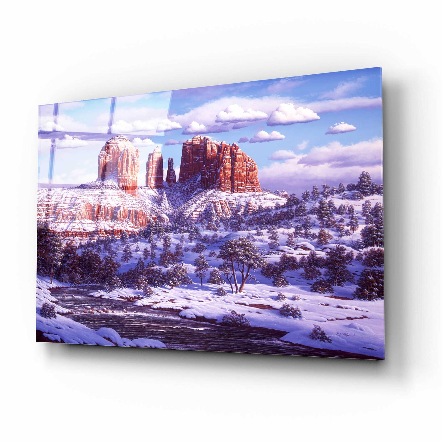 Epic Art 'The Spirit Of Red Rocks' by R. Hed, Acrylic Glass Wall Art,16x12