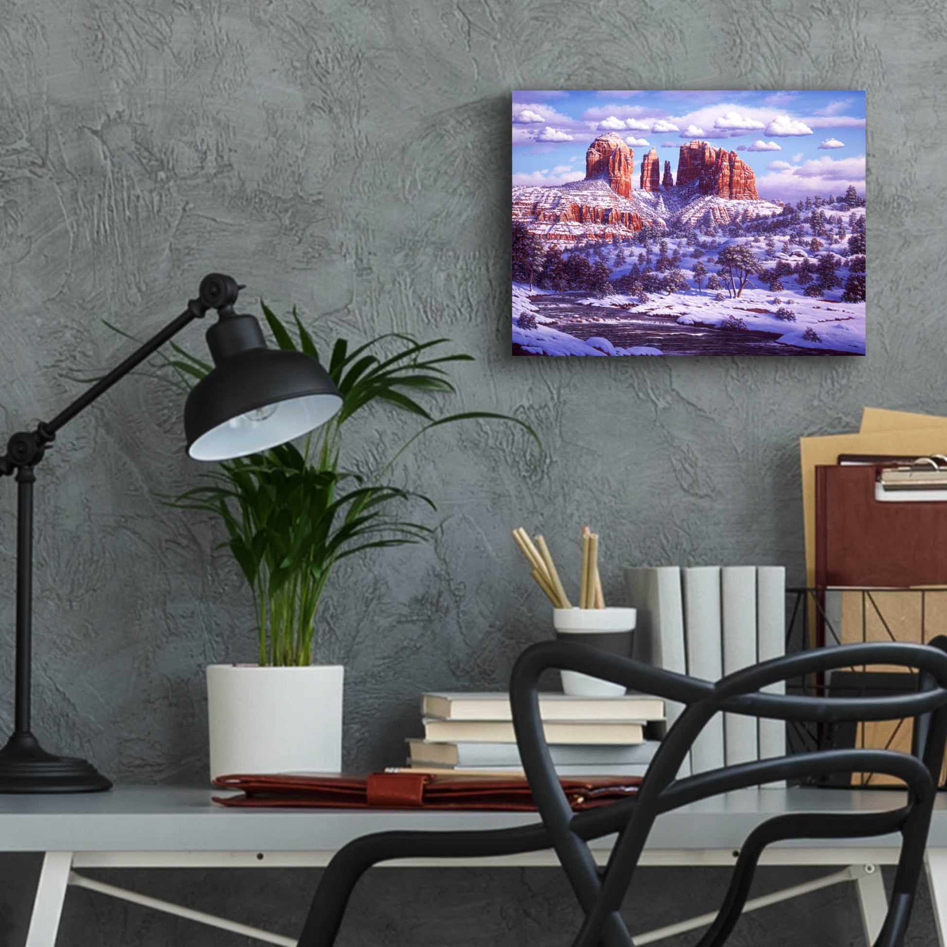 Epic Art 'The Spirit Of Red Rocks' by R. Hed, Acrylic Glass Wall Art,16x12