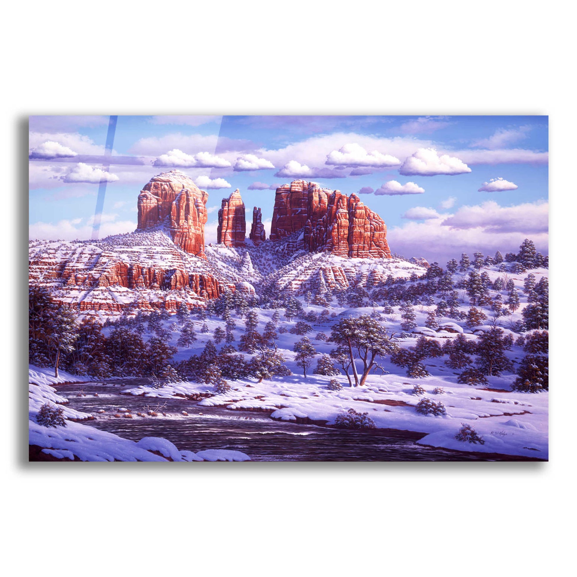 Epic Art 'The Spirit Of Red Rocks' by R. Hed, Acrylic Glass Wall Art,16x12