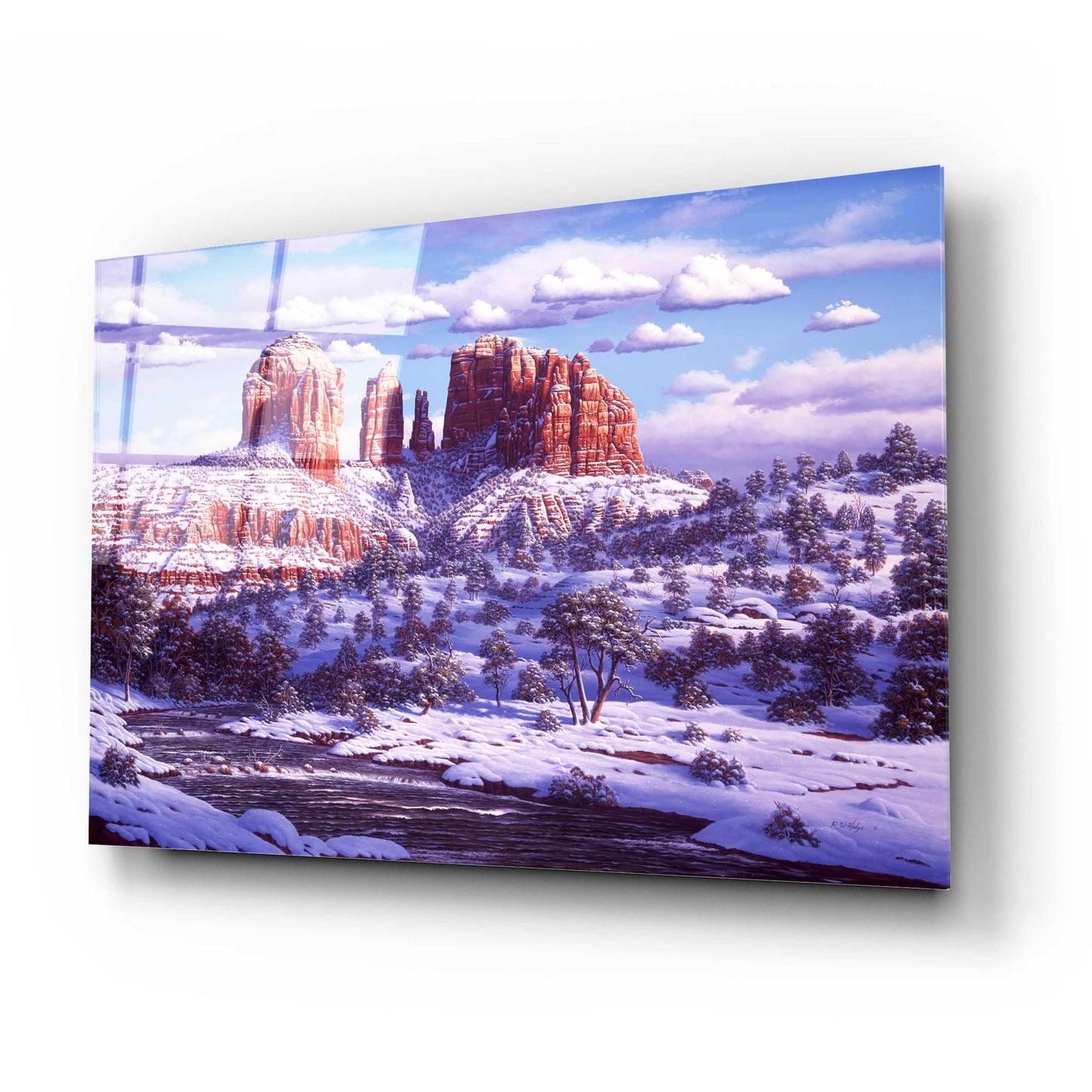 Epic Art 'The Spirit Of Red Rocks' by R. Hed, Acrylic Glass Wall Art,24x16