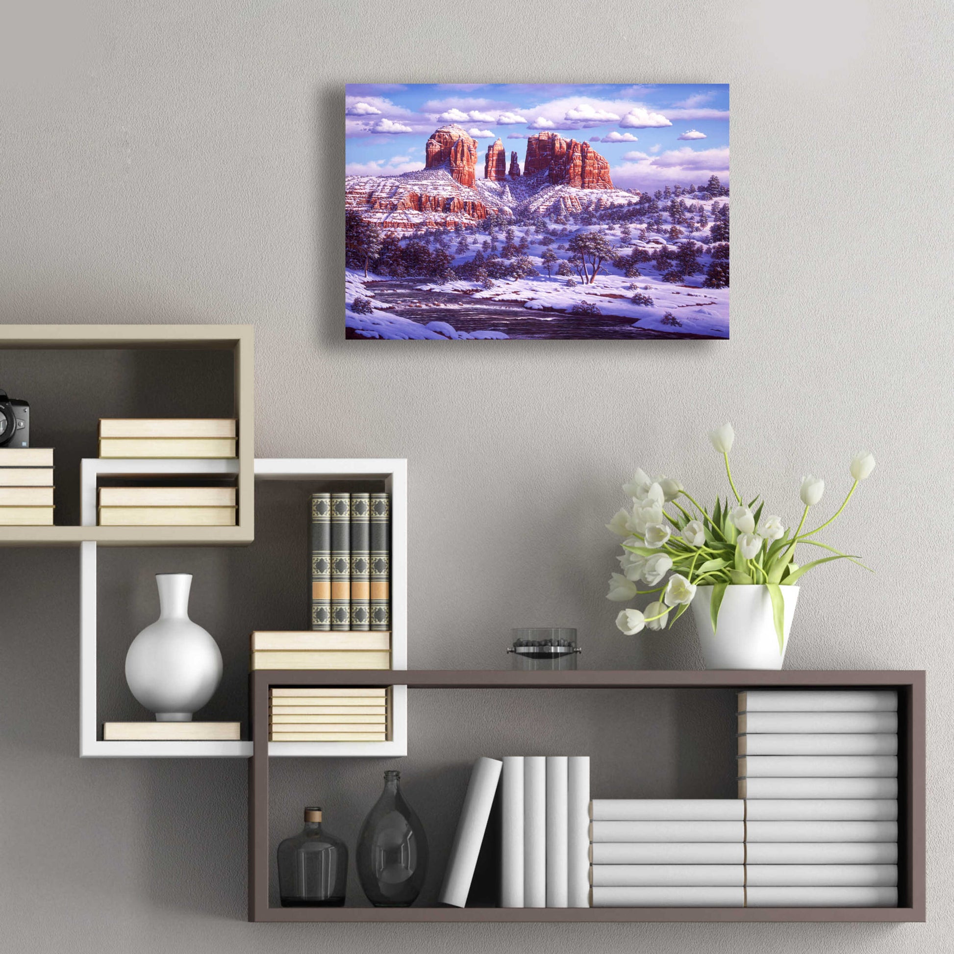 Epic Art 'The Spirit Of Red Rocks' by R. Hed, Acrylic Glass Wall Art,24x16