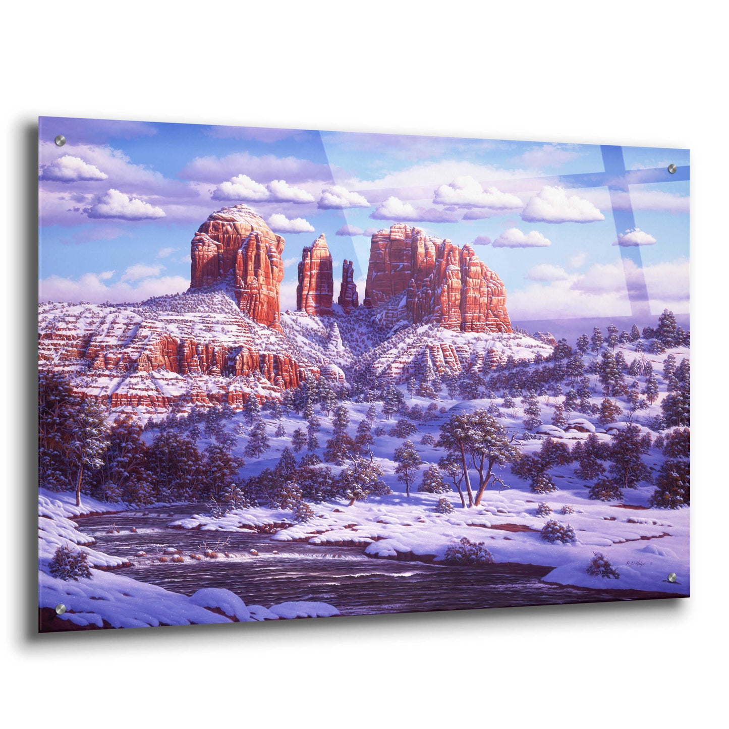 Epic Art 'The Spirit Of Red Rocks' by R. Hed, Acrylic Glass Wall Art,36x24