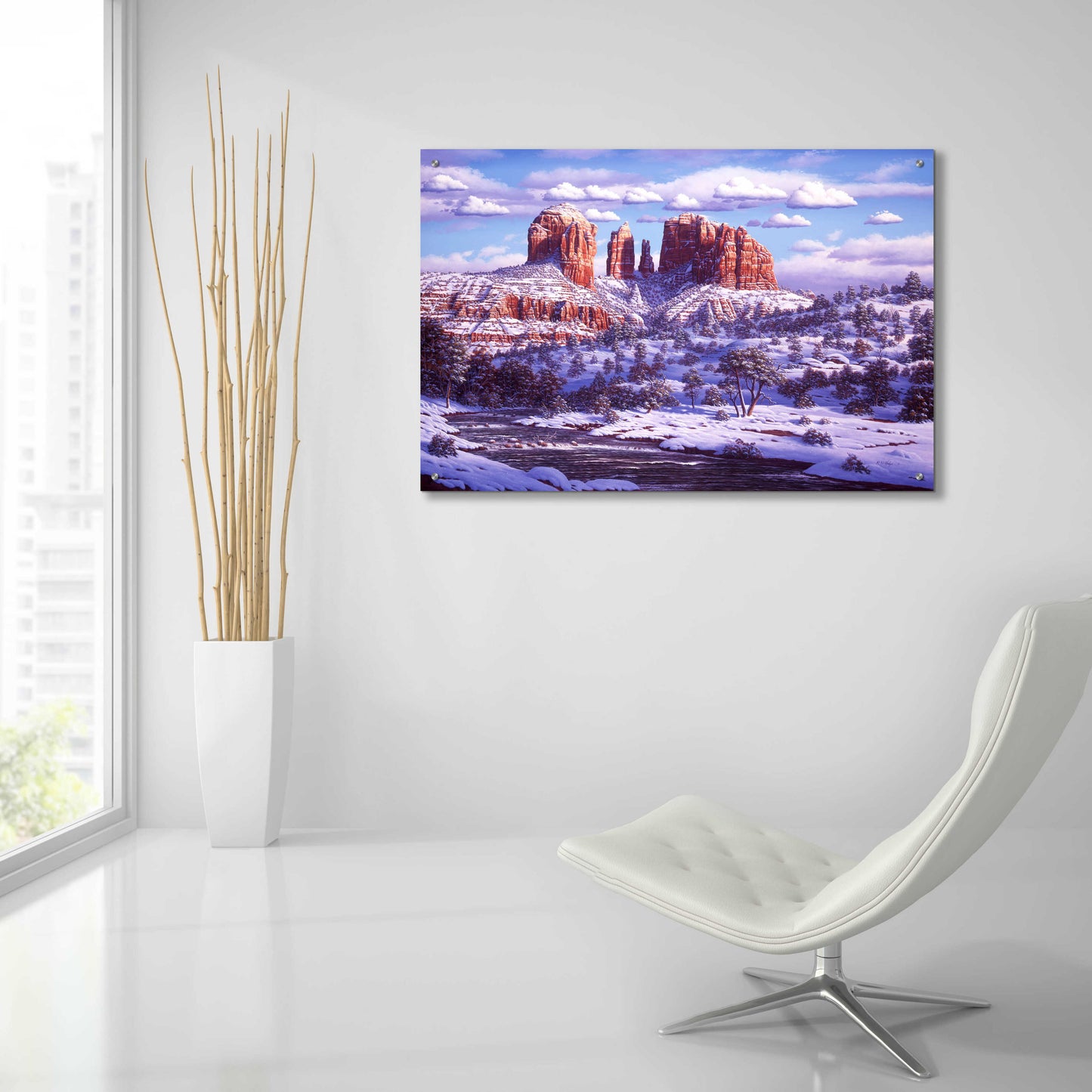 Epic Art 'The Spirit Of Red Rocks' by R. Hed, Acrylic Glass Wall Art,36x24