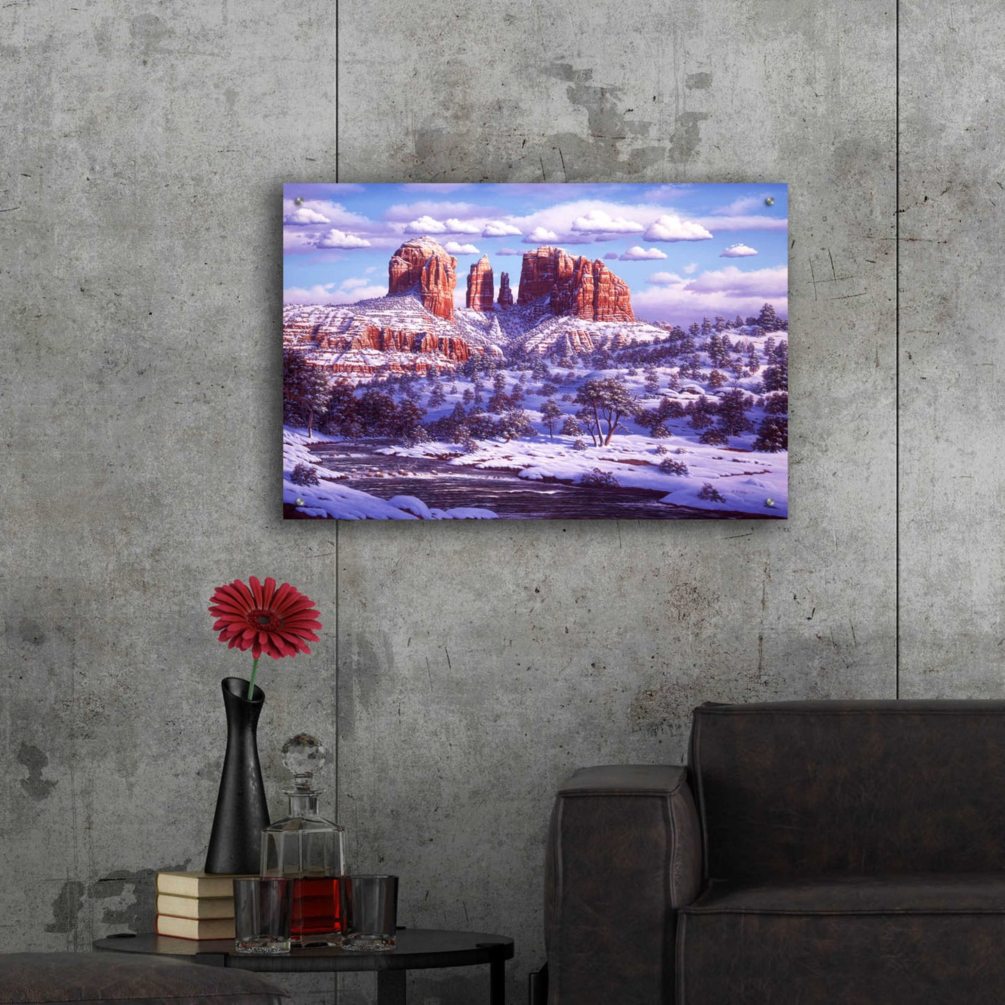 Epic Art 'The Spirit Of Red Rocks' by R. Hed, Acrylic Glass Wall Art,36x24