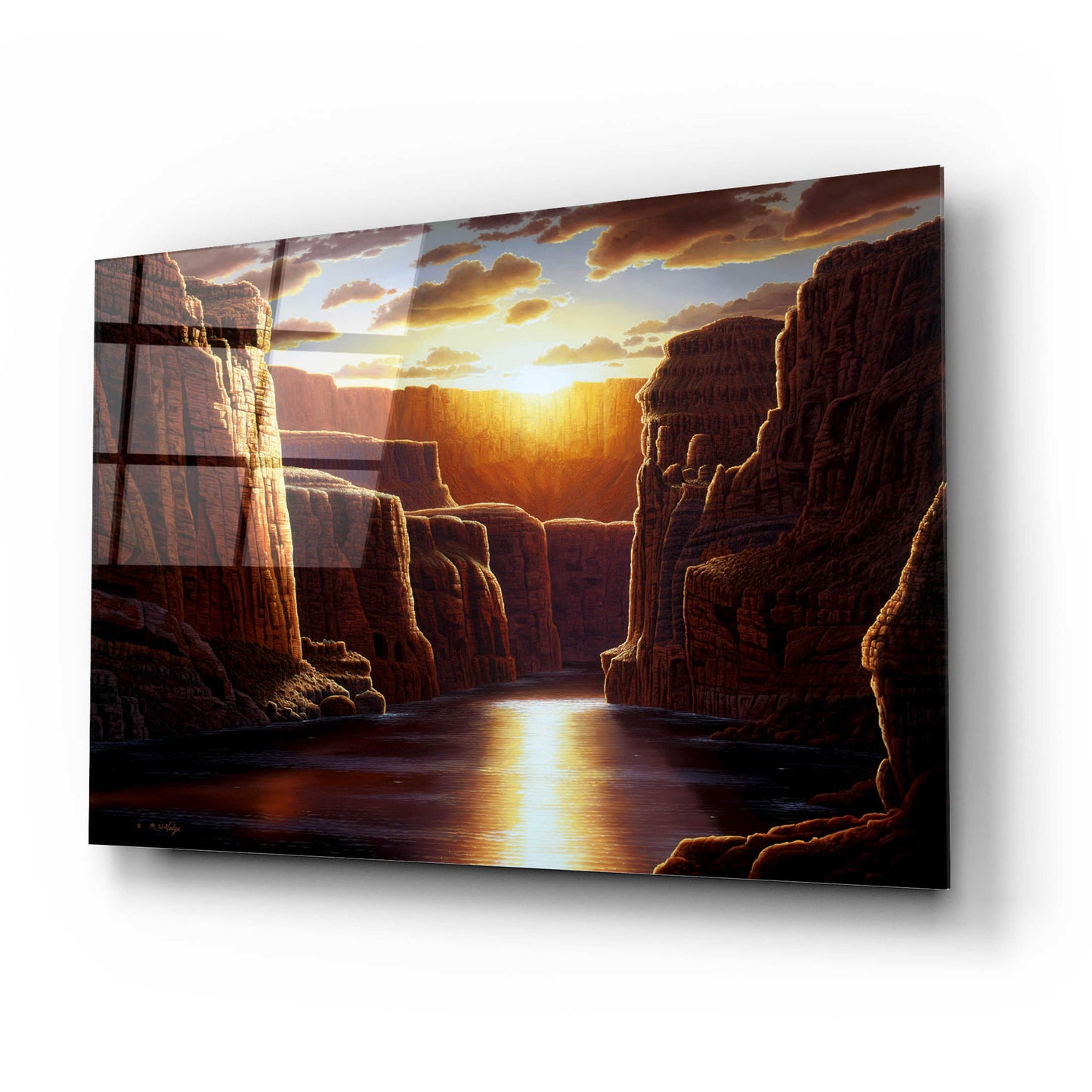 Epic Art 'Grand Sunrise' by R. Hed, Acrylic Glass Wall Art,24x16