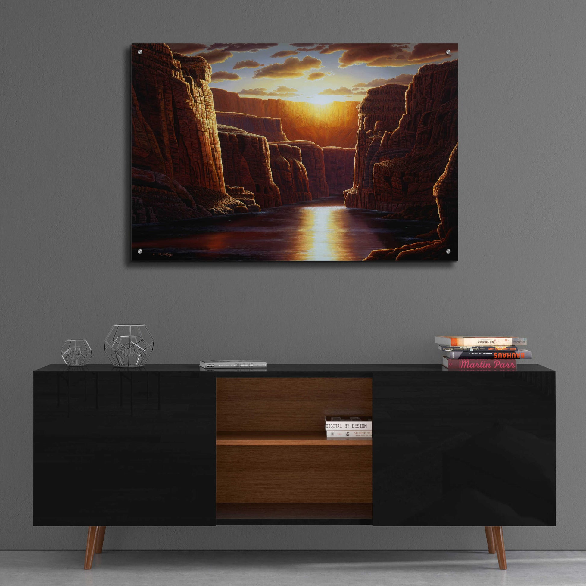 Epic Art 'Grand Sunrise' by R. Hed, Acrylic Glass Wall Art,36x24