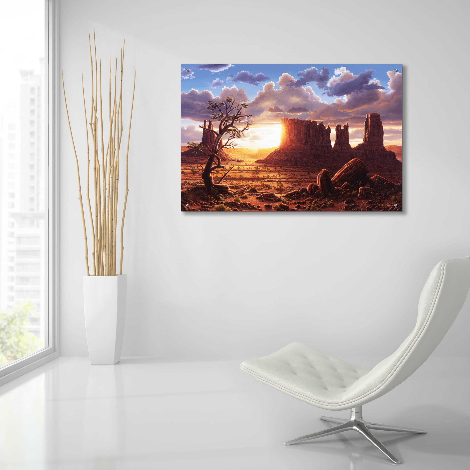 Epic Art 'A World Of Heaven' by R. Hed, Acrylic Glass Wall Art,36x24