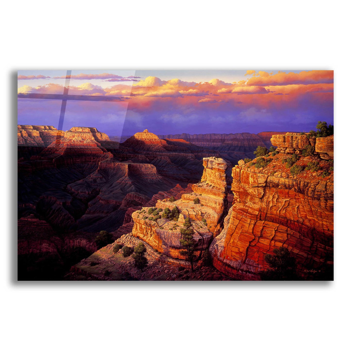 Epic Art 'Symphony' by R. Hed, Acrylic Glass Wall Art,24x16