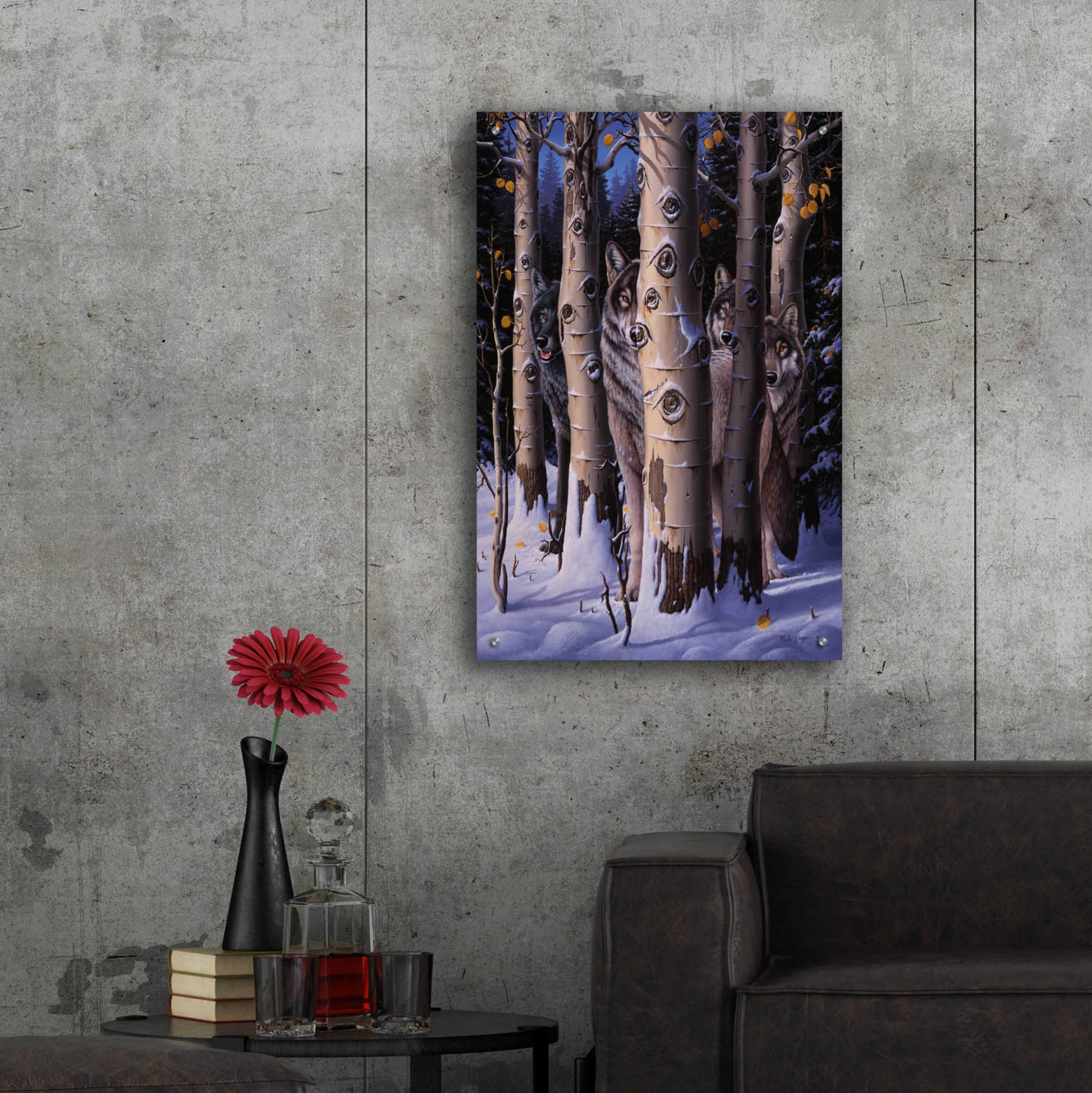 Epic Art 'The Eyes Of The King' by R. Hed, Acrylic Glass Wall Art,24x36