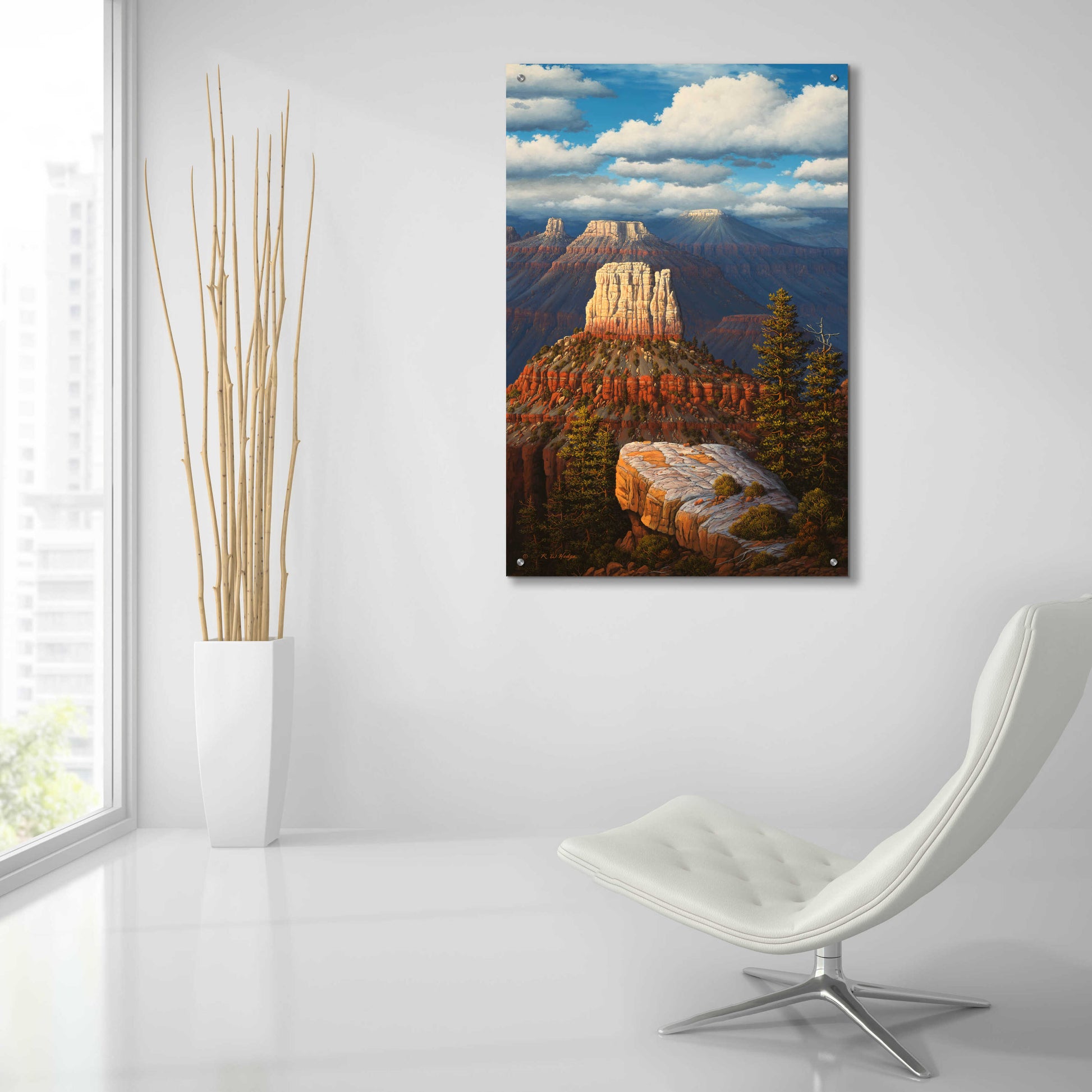 Epic Art 'Among The Temples' by R. Hed, Acrylic Glass Wall Art,24x36