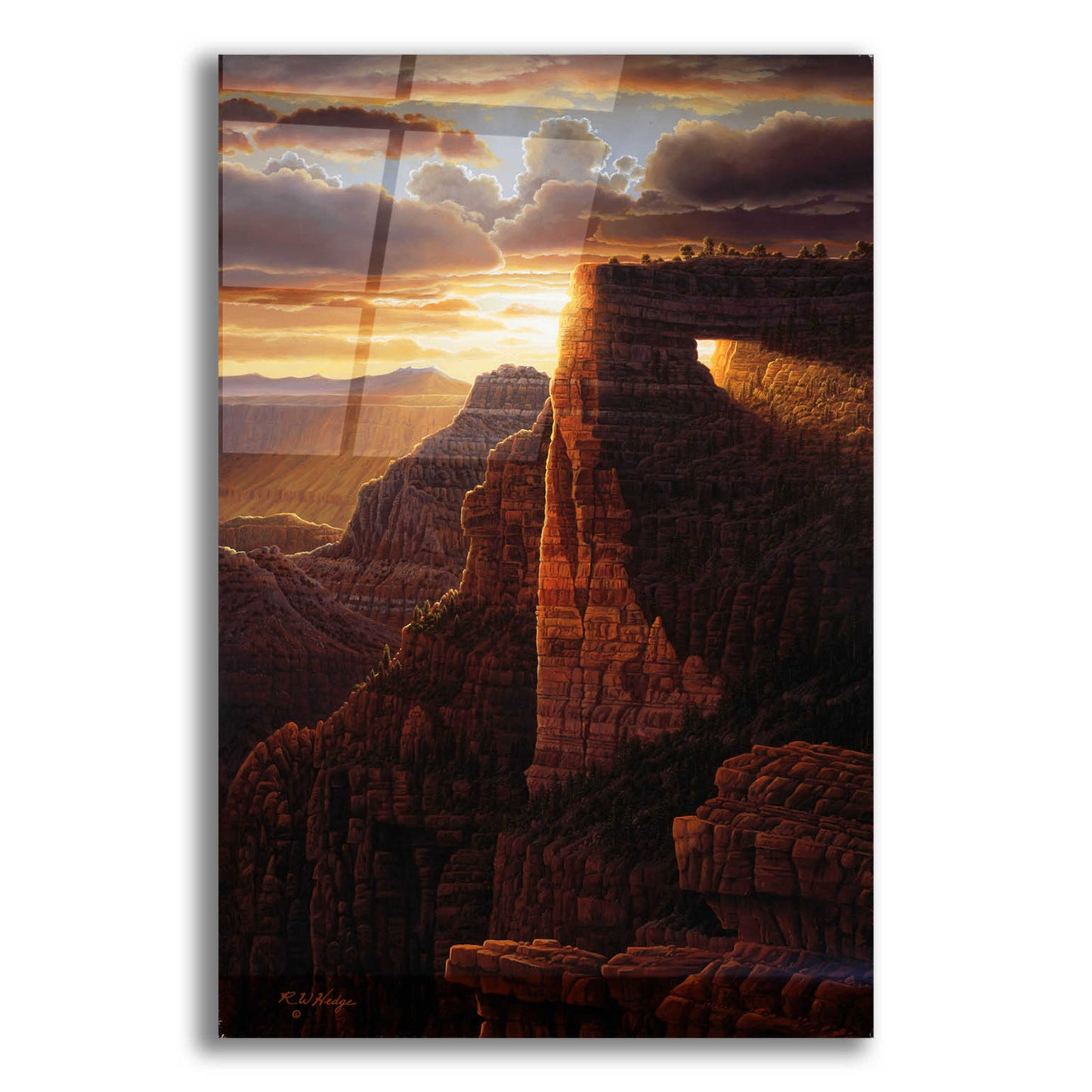 Epic Art 'The Light Of Life' by R. Hed, Acrylic Glass Wall Art,12x16