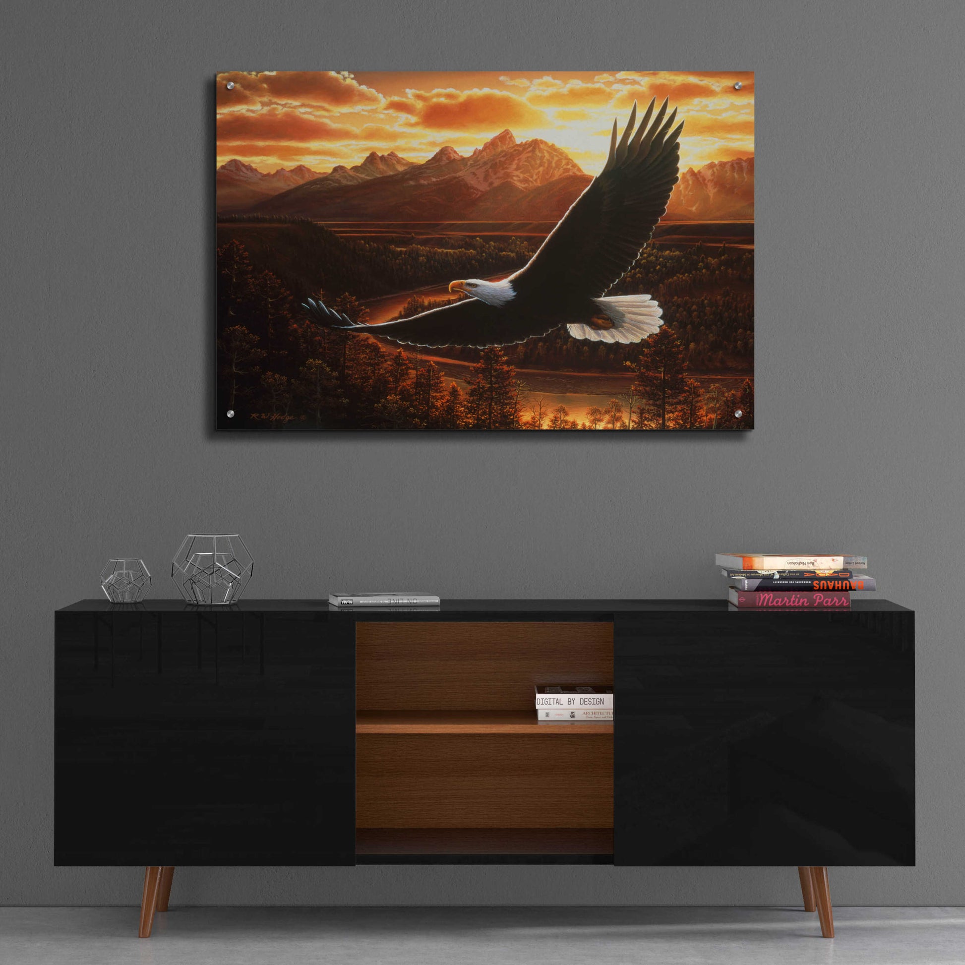 Epic Art 'Evening Cruise' by R. Hed, Acrylic Glass Wall Art,36x24