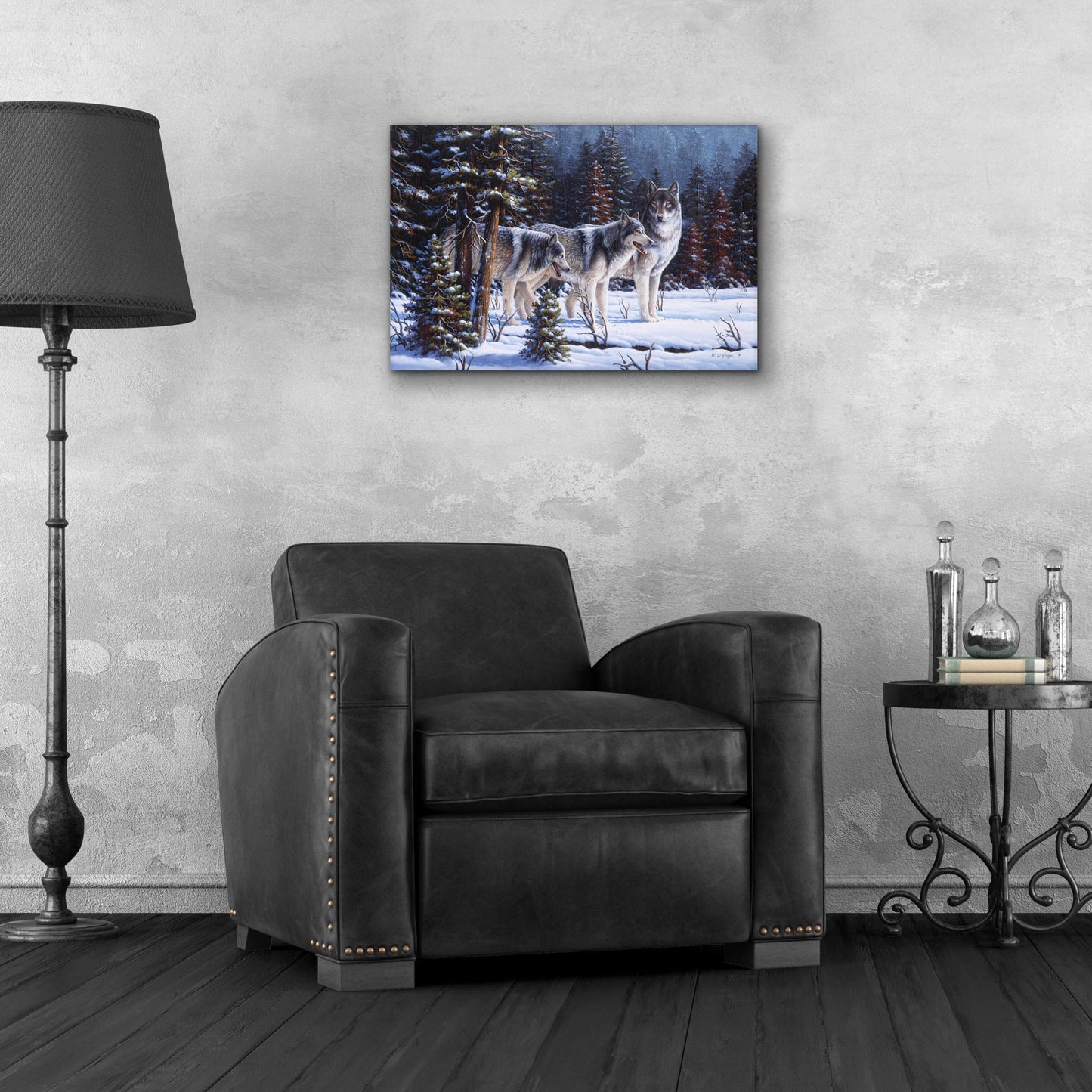 Epic Art 'Winter Coats' by R. Hed, Acrylic Glass Wall Art,24x16