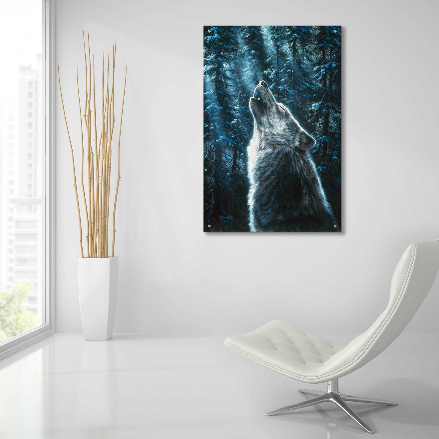 Epic Art 'Moonlight' by R. Hed, Acrylic Glass Wall Art,24x36