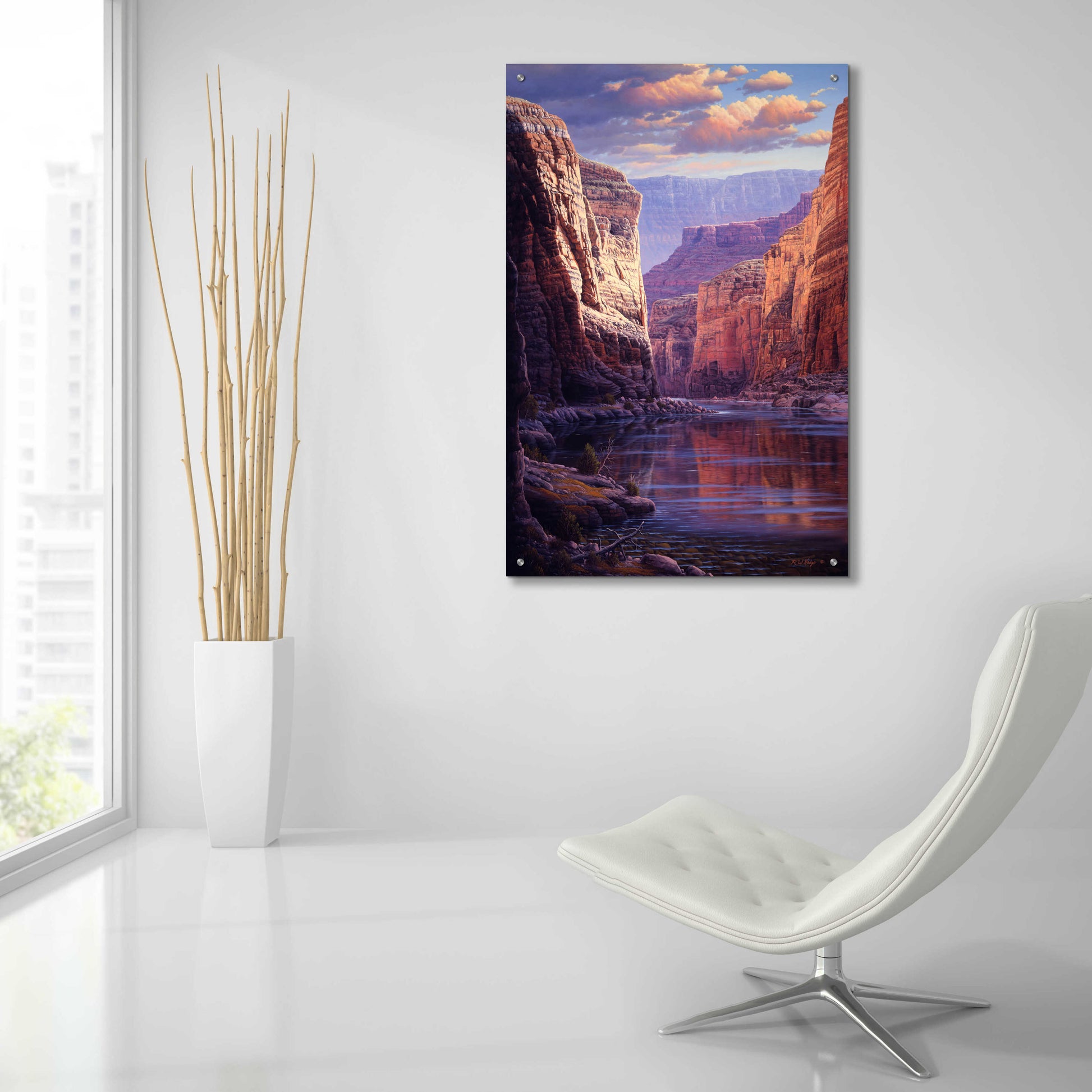 Epic Art 'River Through The Past' by R. Hed, Acrylic Glass Wall Art,24x36