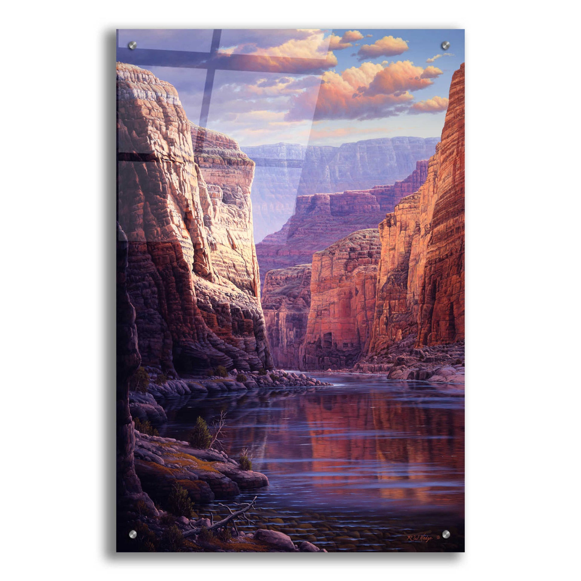 Epic Art 'River Through The Past' by R. Hed, Acrylic Glass Wall Art,24x36