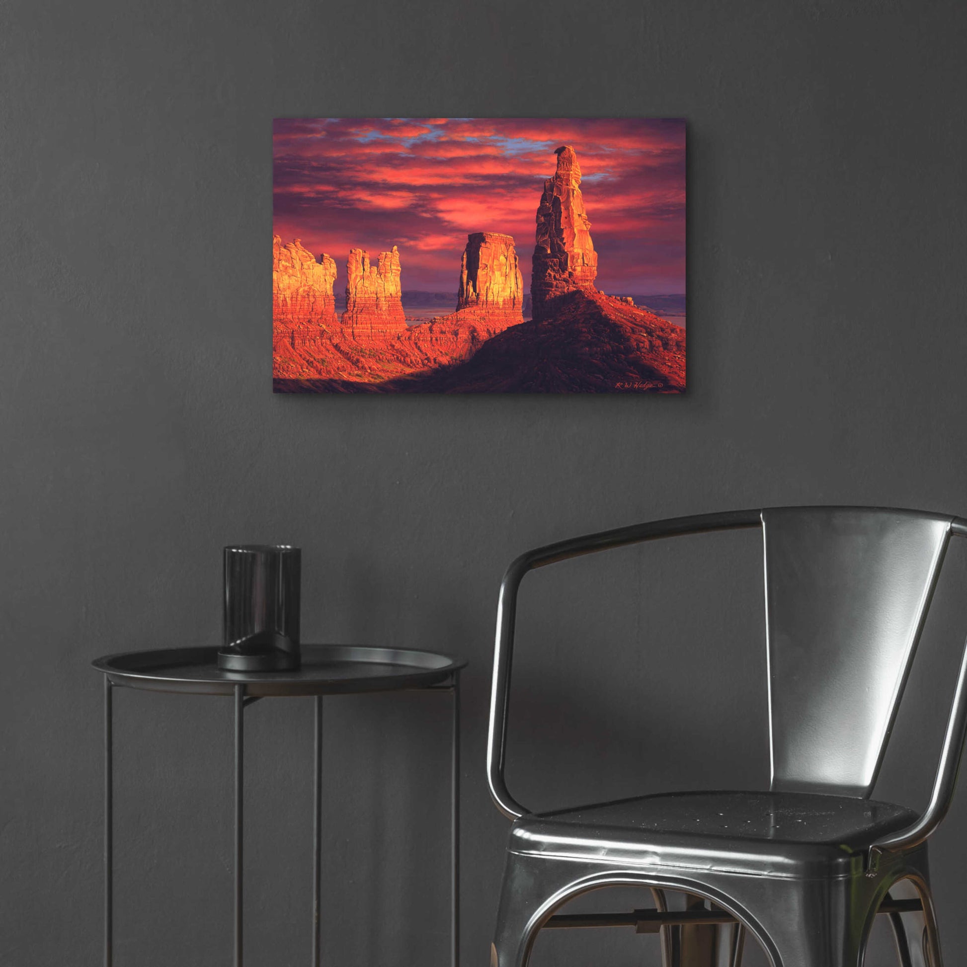 Epic Art 'Fiery Castles' by R. Hed, Acrylic Glass Wall Art,24x16