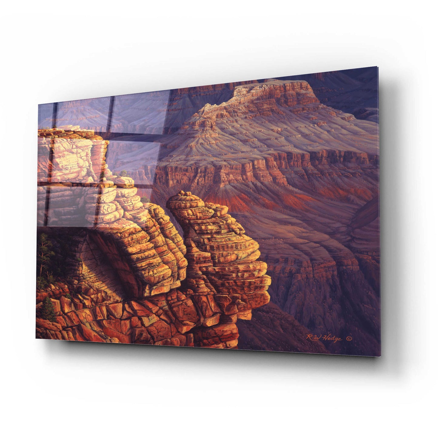 Epic Art 'Lofty Ledges' by R. Hed, Acrylic Glass Wall Art,24x16