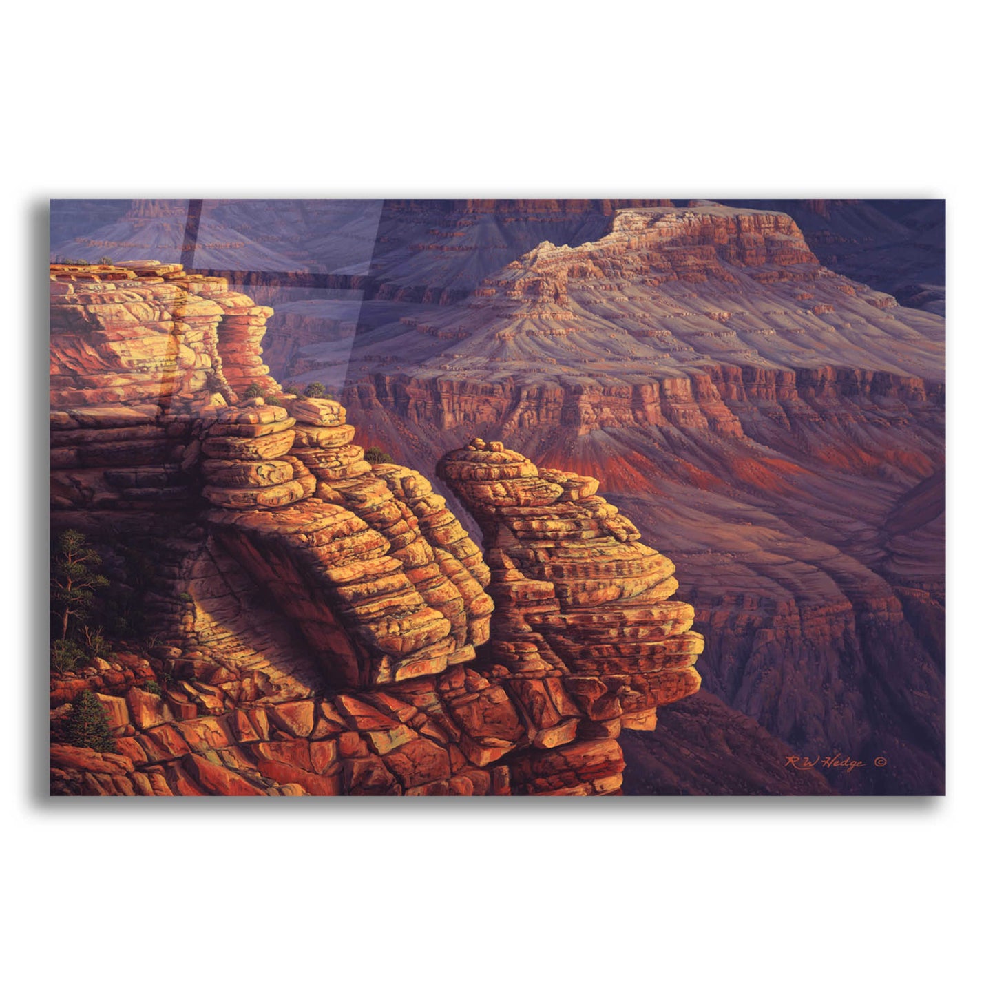 Epic Art 'Lofty Ledges' by R. Hed, Acrylic Glass Wall Art,24x16