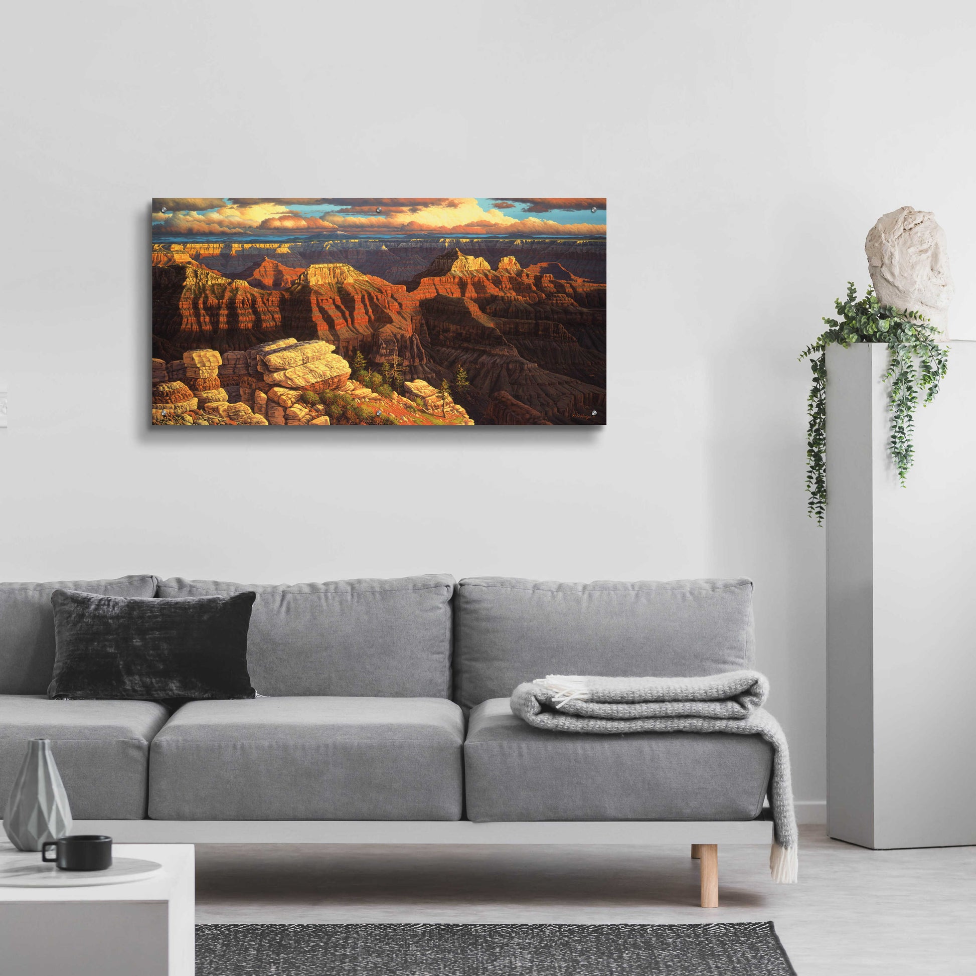 Epic Art 'Surrender To The Ages' by R. Hed, Acrylic Glass Wall Art,48x24