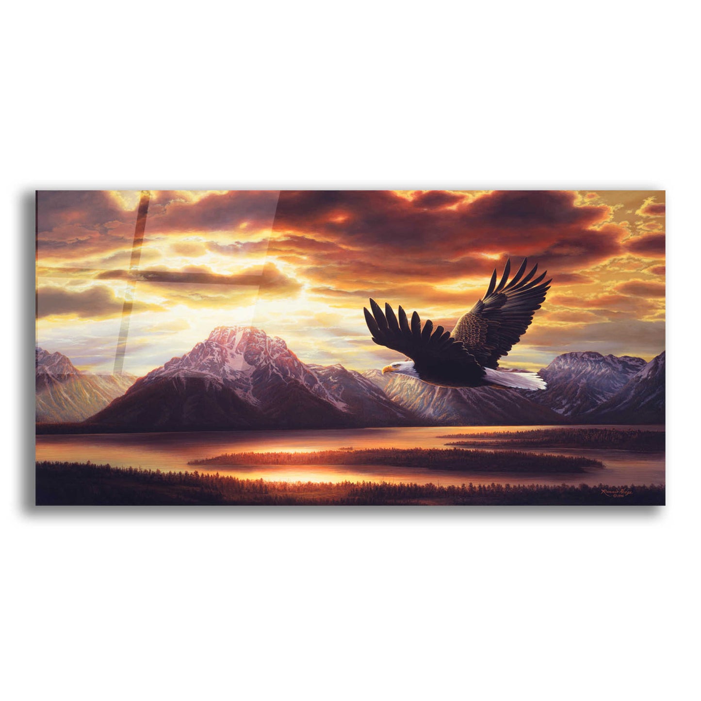 Epic Art 'Sacred Vigil' by R. Hed, Acrylic Glass Wall Art,24x12