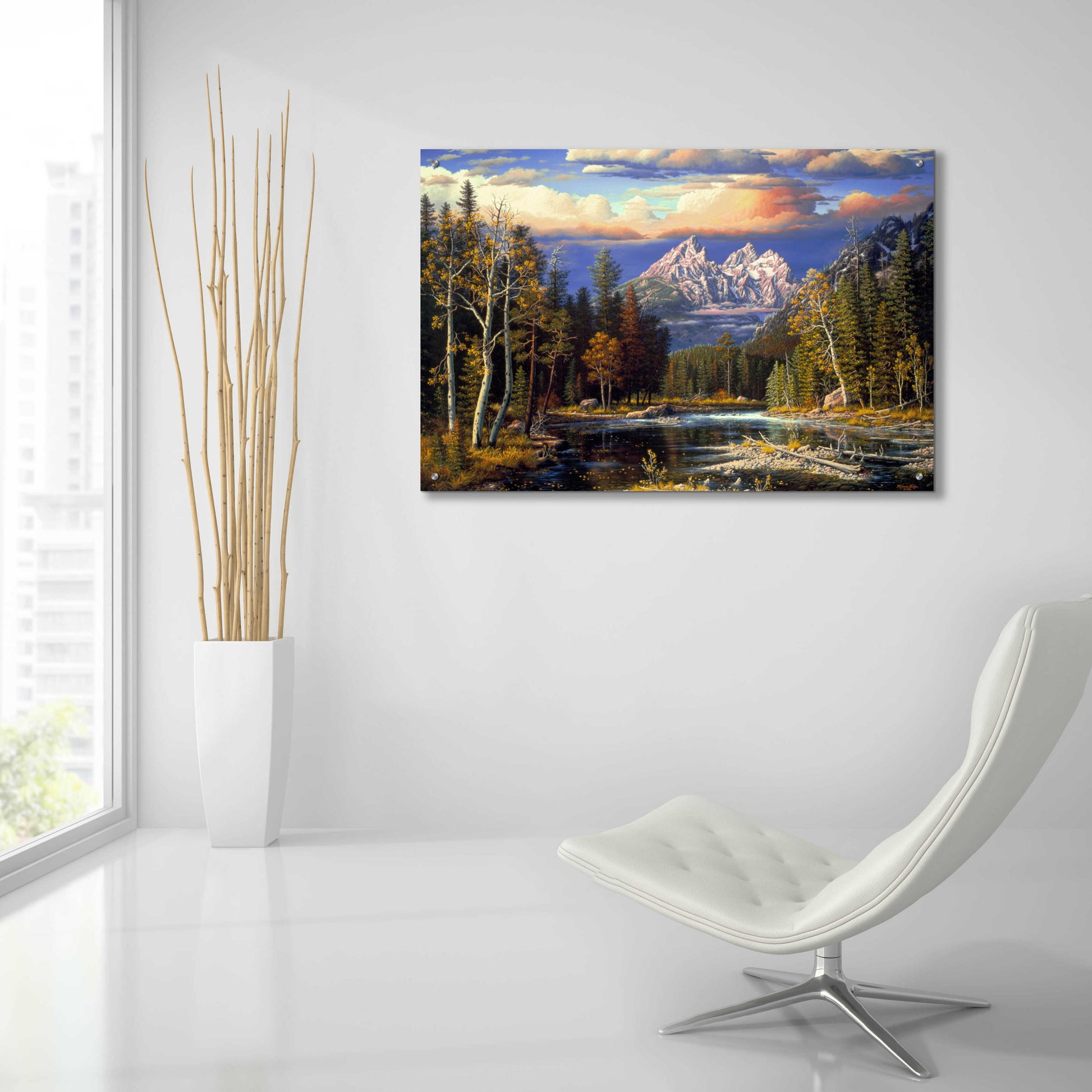 Epic Art 'Autumn Repose' by R. Hed, Acrylic Glass Wall Art,36x24