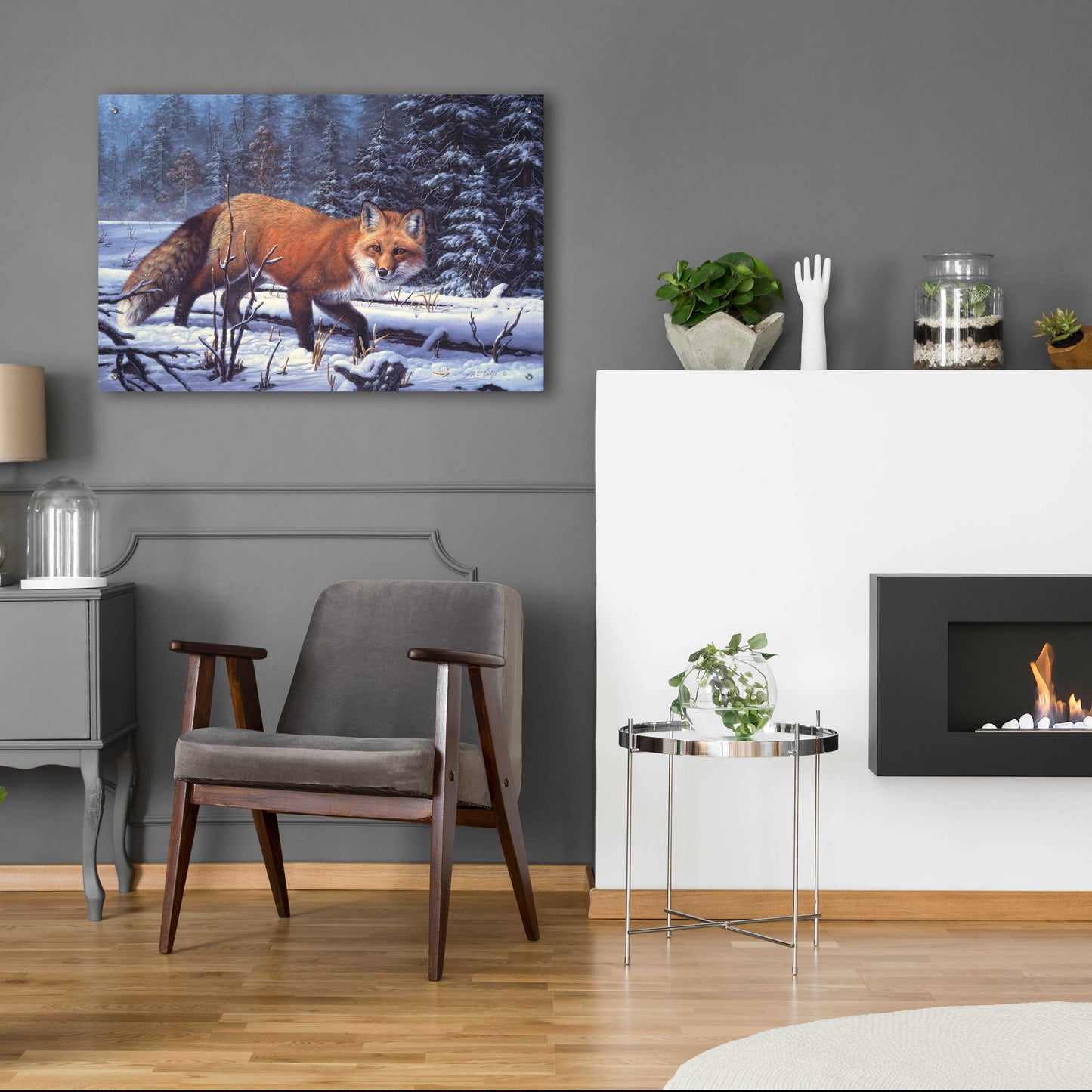 Epic Art 'Winter Charm' by R. Hed, Acrylic Glass Wall Art,36x24