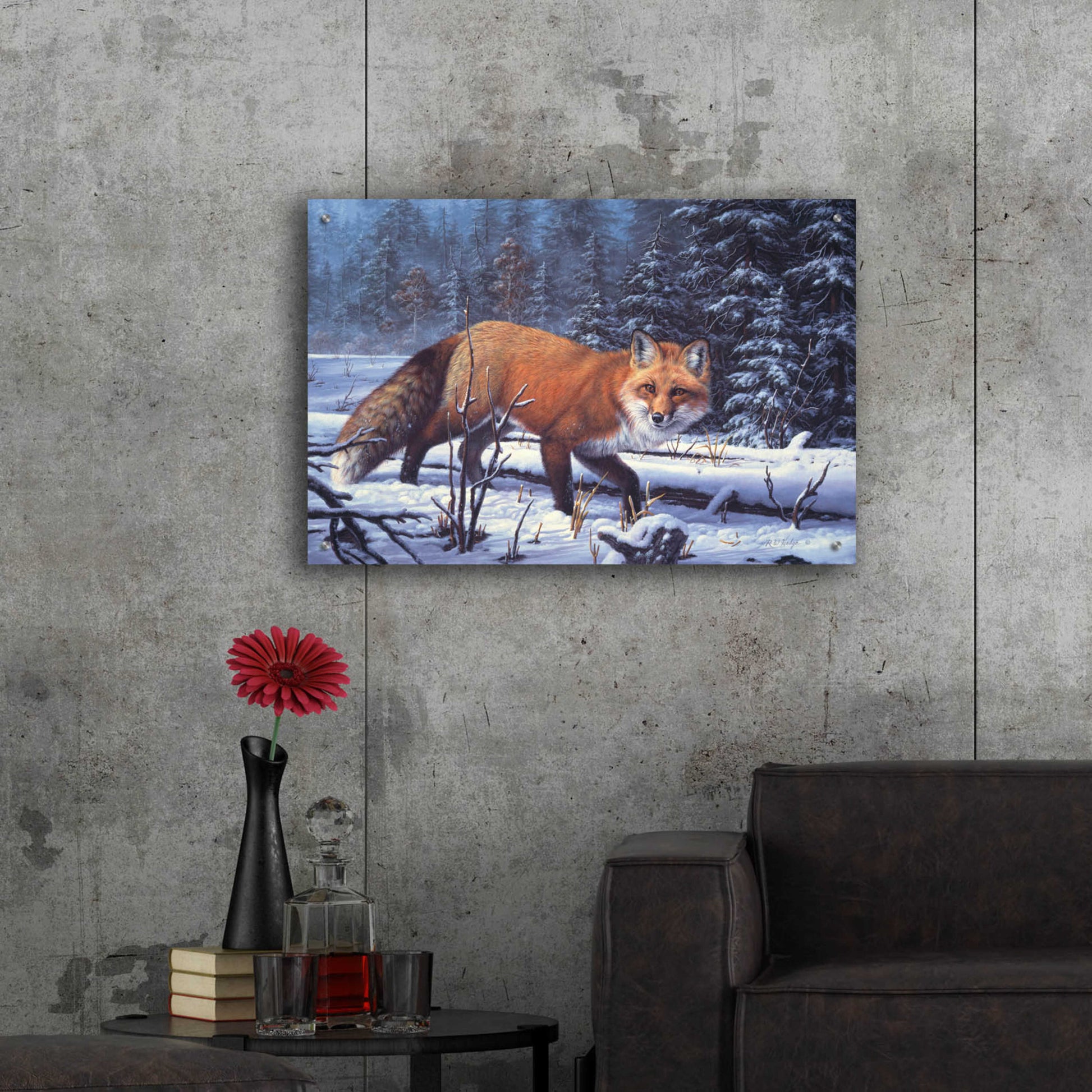 Epic Art 'Winter Charm' by R. Hed, Acrylic Glass Wall Art,36x24