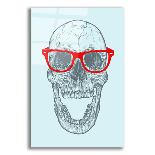 Epic Art 'Trendy Skull' by Rachel Caldwell, Acrylic Glass Wall Art