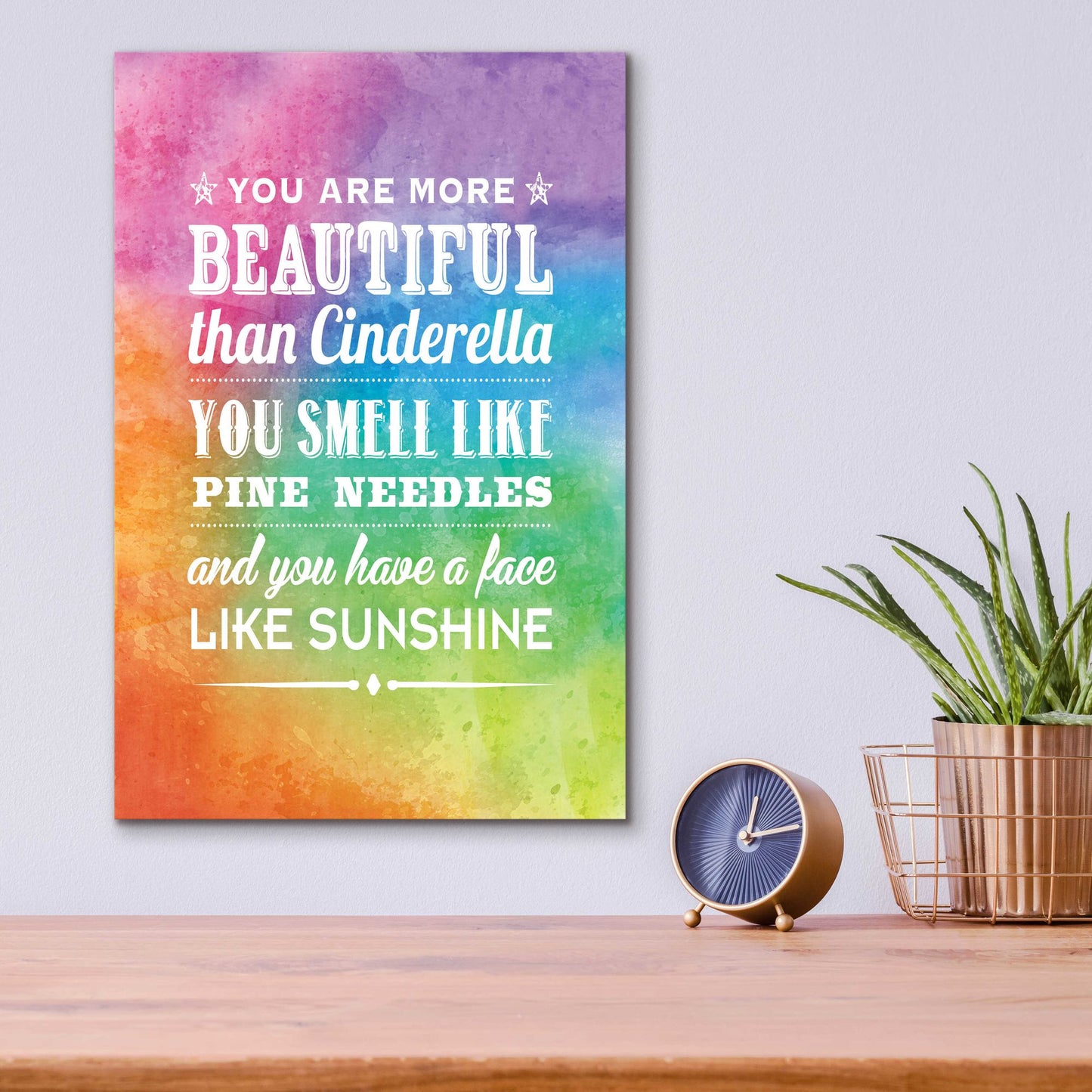 Epic Art 'Sunshine Face' by Rachel Caldwell, Acrylic Glass Wall Art,12x16