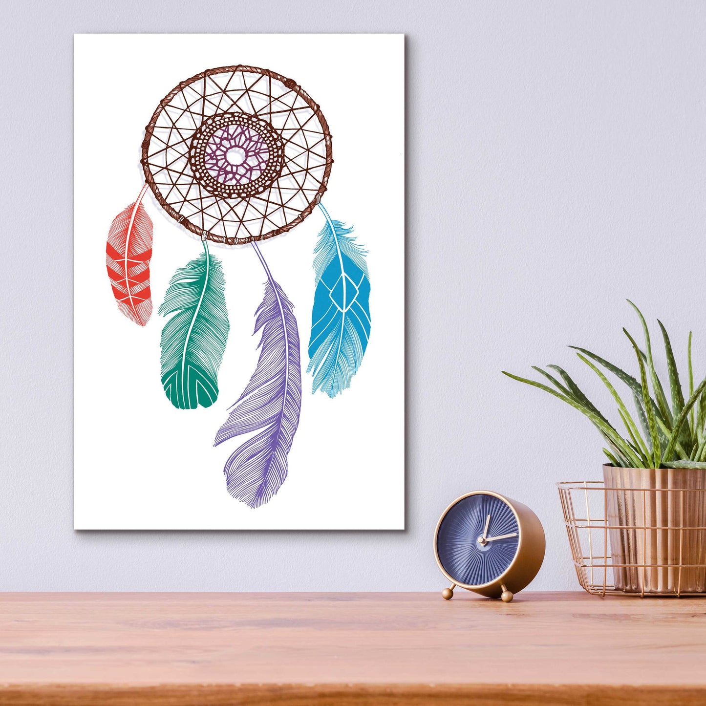 Epic Art 'Stylized Dream Catcher' by Rachel Caldwell, Acrylic Glass Wall Art,12x16