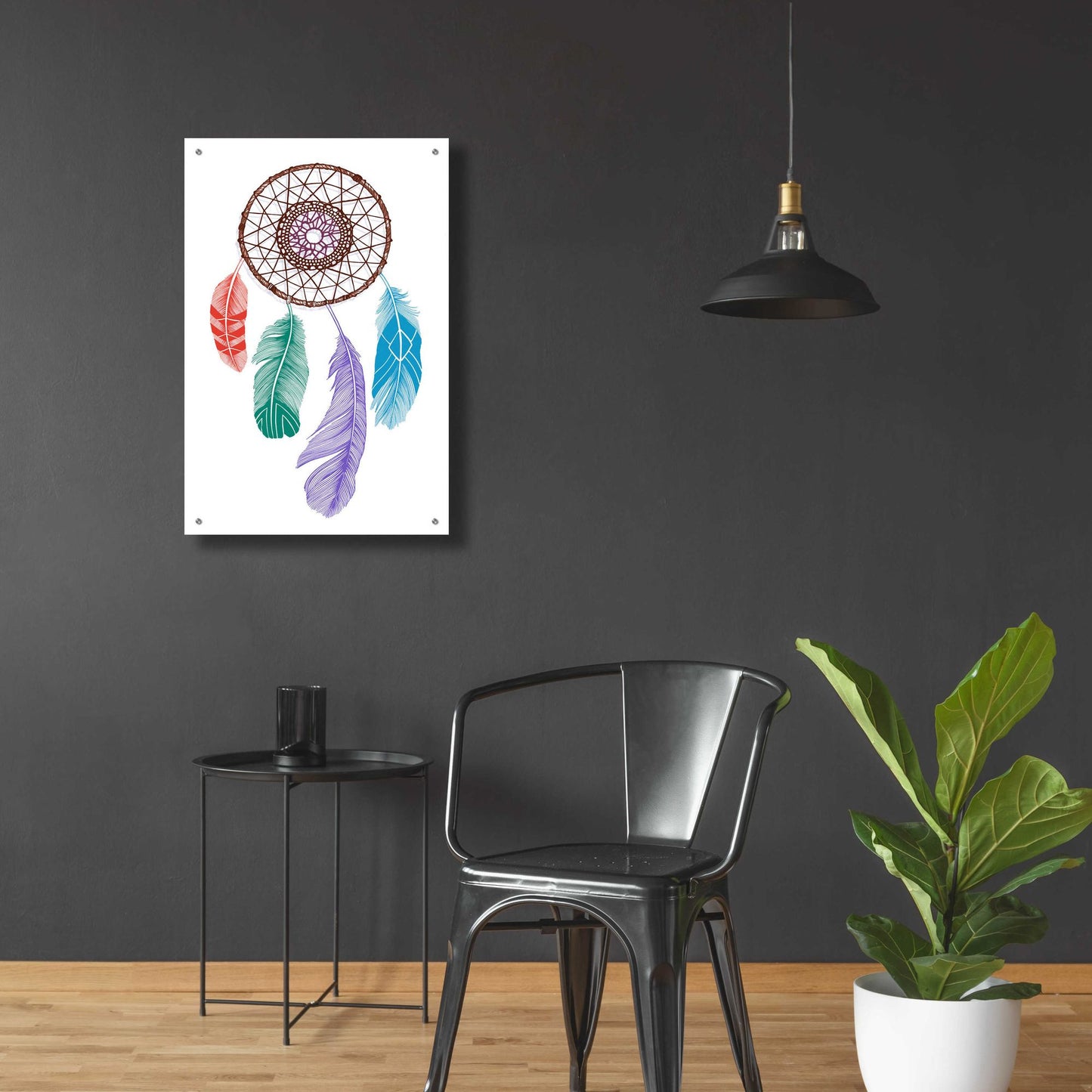 Epic Art 'Stylized Dream Catcher' by Rachel Caldwell, Acrylic Glass Wall Art,24x36