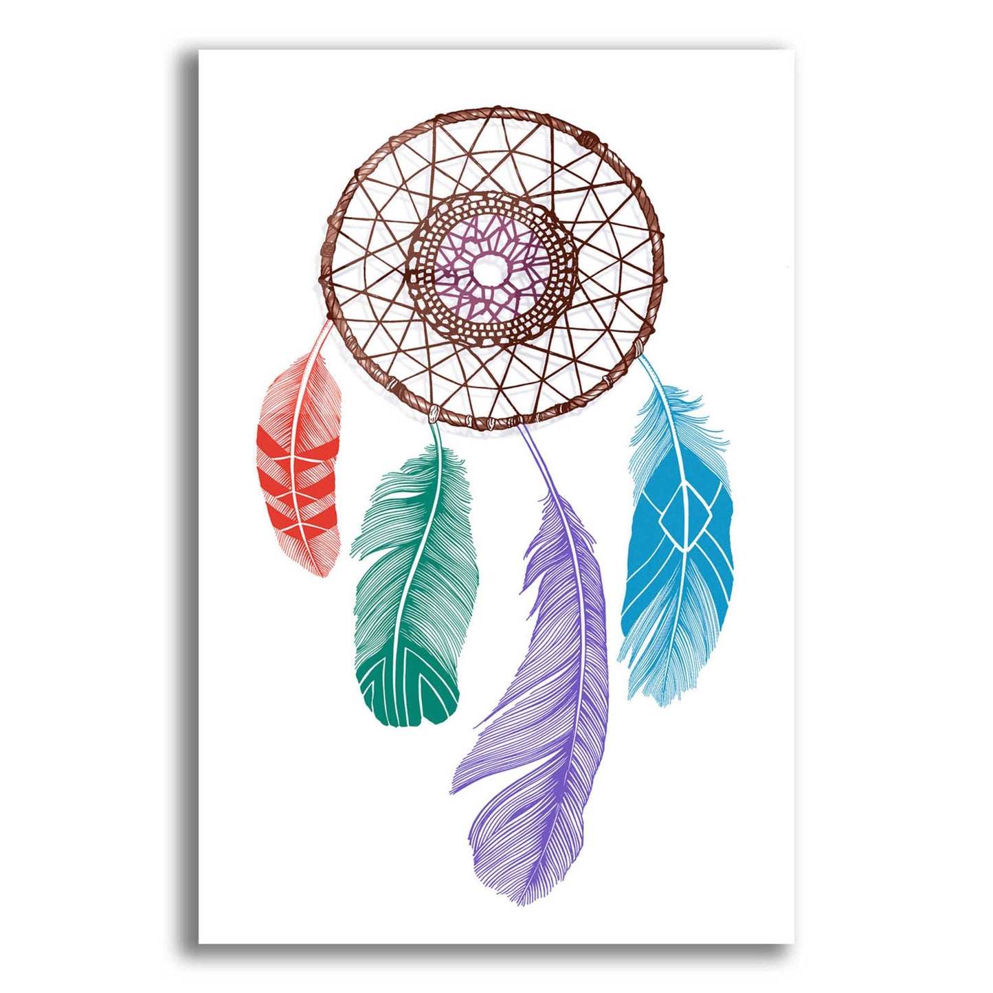 Epic Art 'Stylized Dream Catcher' by Rachel Caldwell, Acrylic Glass Wall Art