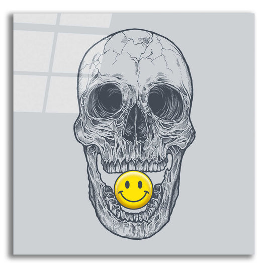 Epic Art 'Skull Have A Nice Day' by Rachel Caldwell, Acrylic Glass Wall Art