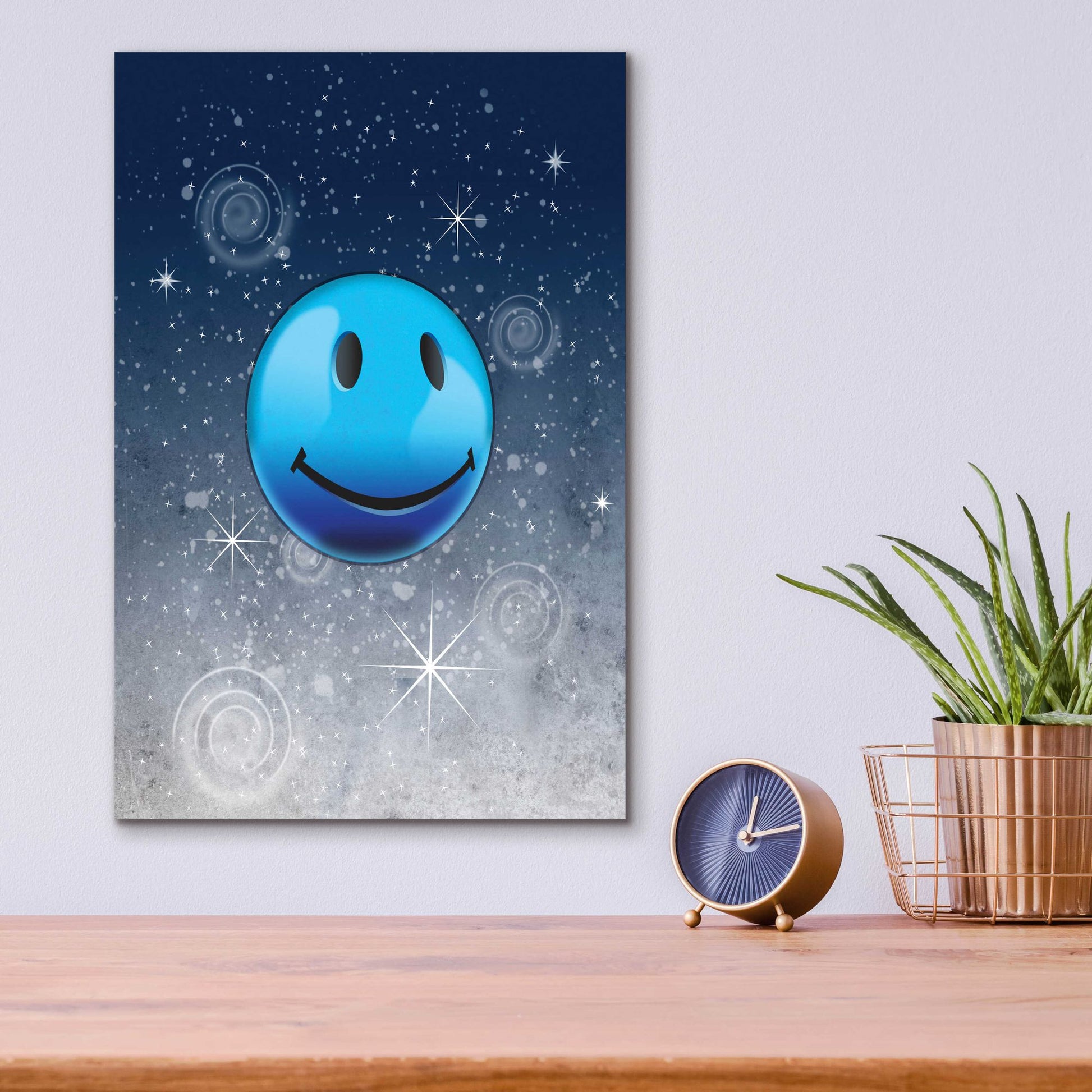 Epic Art 'Happy Sparkle Night' by Rachel Caldwell, Acrylic Glass Wall Art,12x16