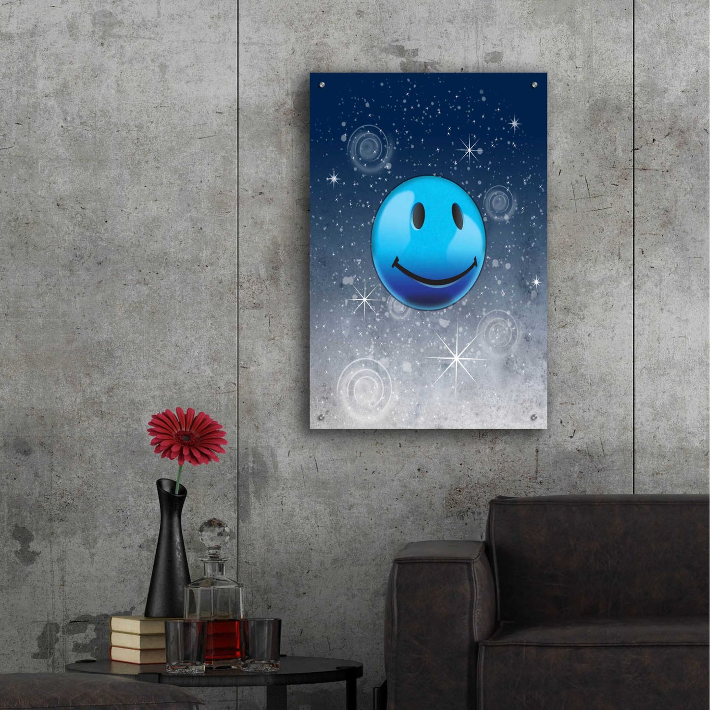 Epic Art 'Happy Sparkle Night' by Rachel Caldwell, Acrylic Glass Wall Art,24x36