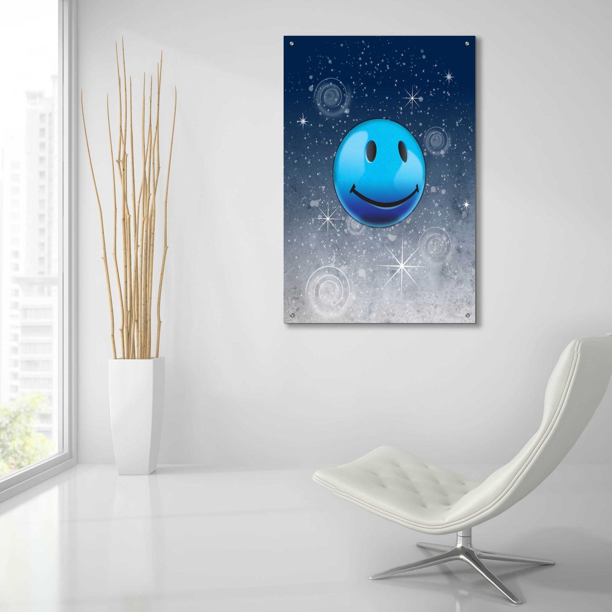 Epic Art 'Happy Sparkle Night' by Rachel Caldwell, Acrylic Glass Wall Art,24x36