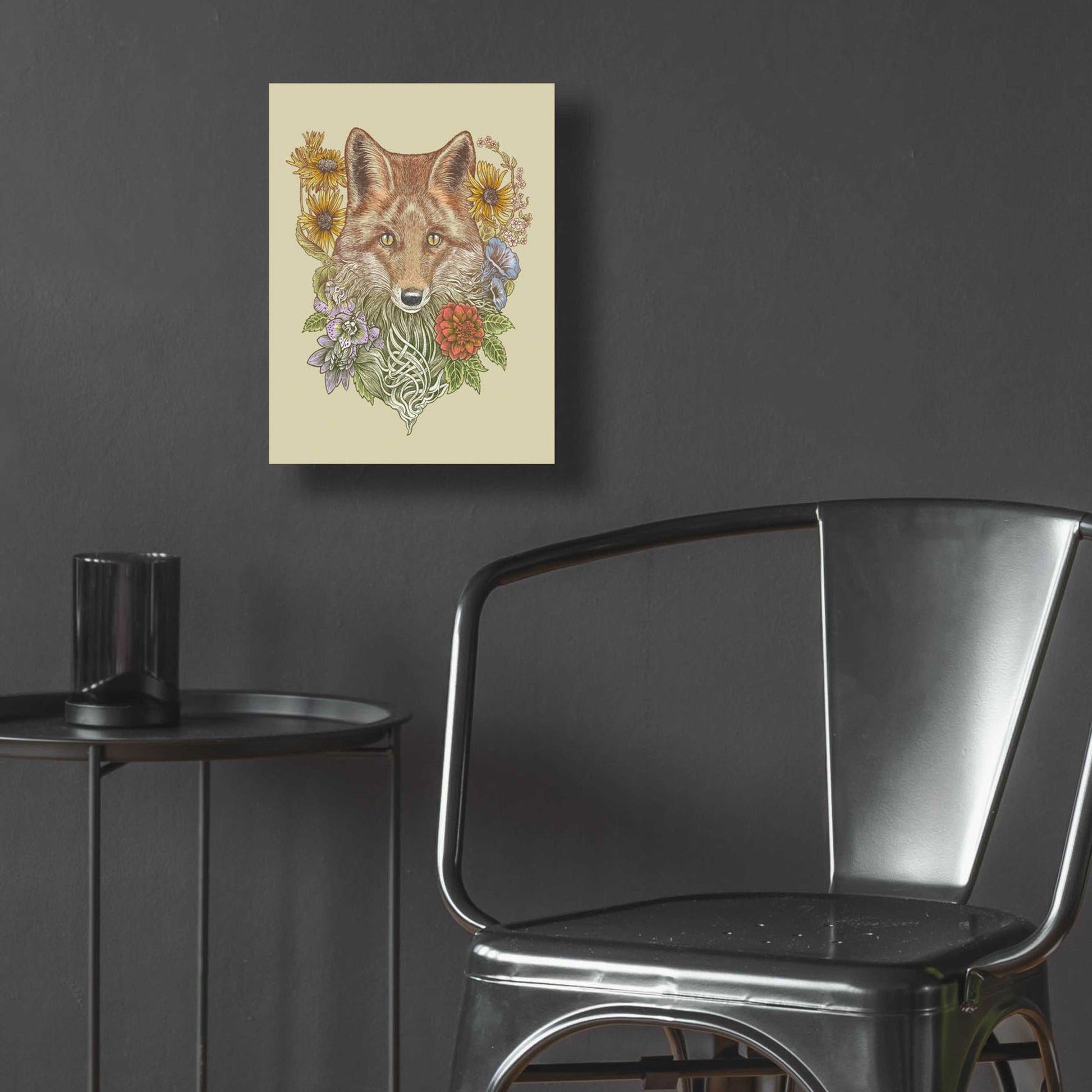 Epic Art 'Fox Garden' by Rachel Caldwell, Acrylic Glass Wall Art,12x16