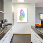 Epic Art 'Butterfly Wing Watercolor' by Rachel Caldwell, Acrylic Glass Wall Art,24x36
