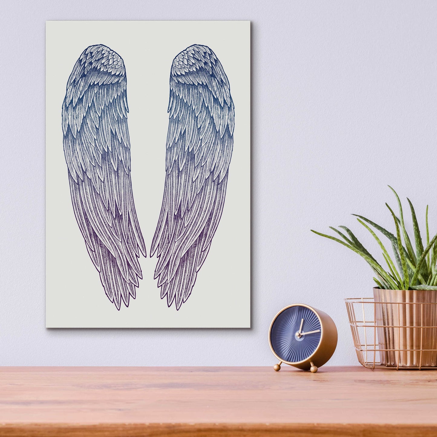 Epic Art 'Angel Wings' by Rachel Caldwell, Acrylic Glass Wall Art,12x16