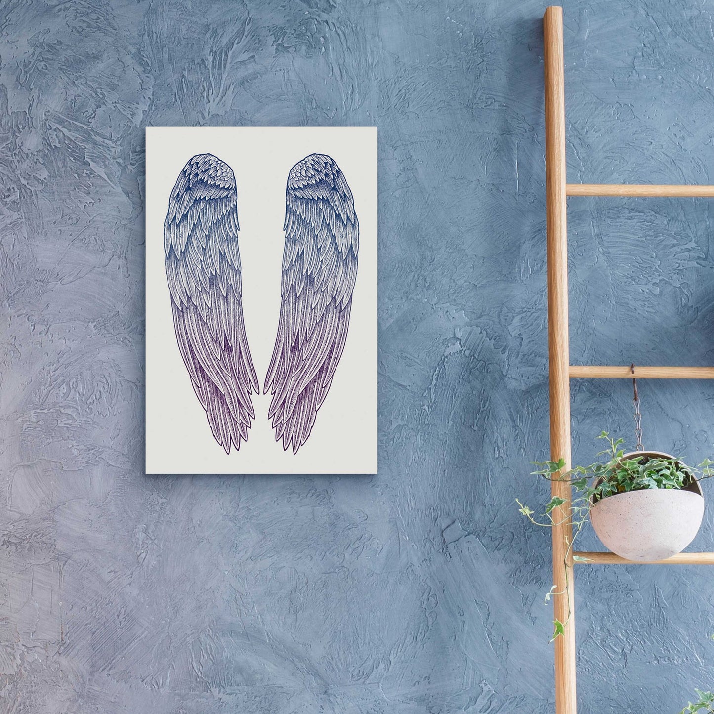 Epic Art 'Angel Wings' by Rachel Caldwell, Acrylic Glass Wall Art,16x24