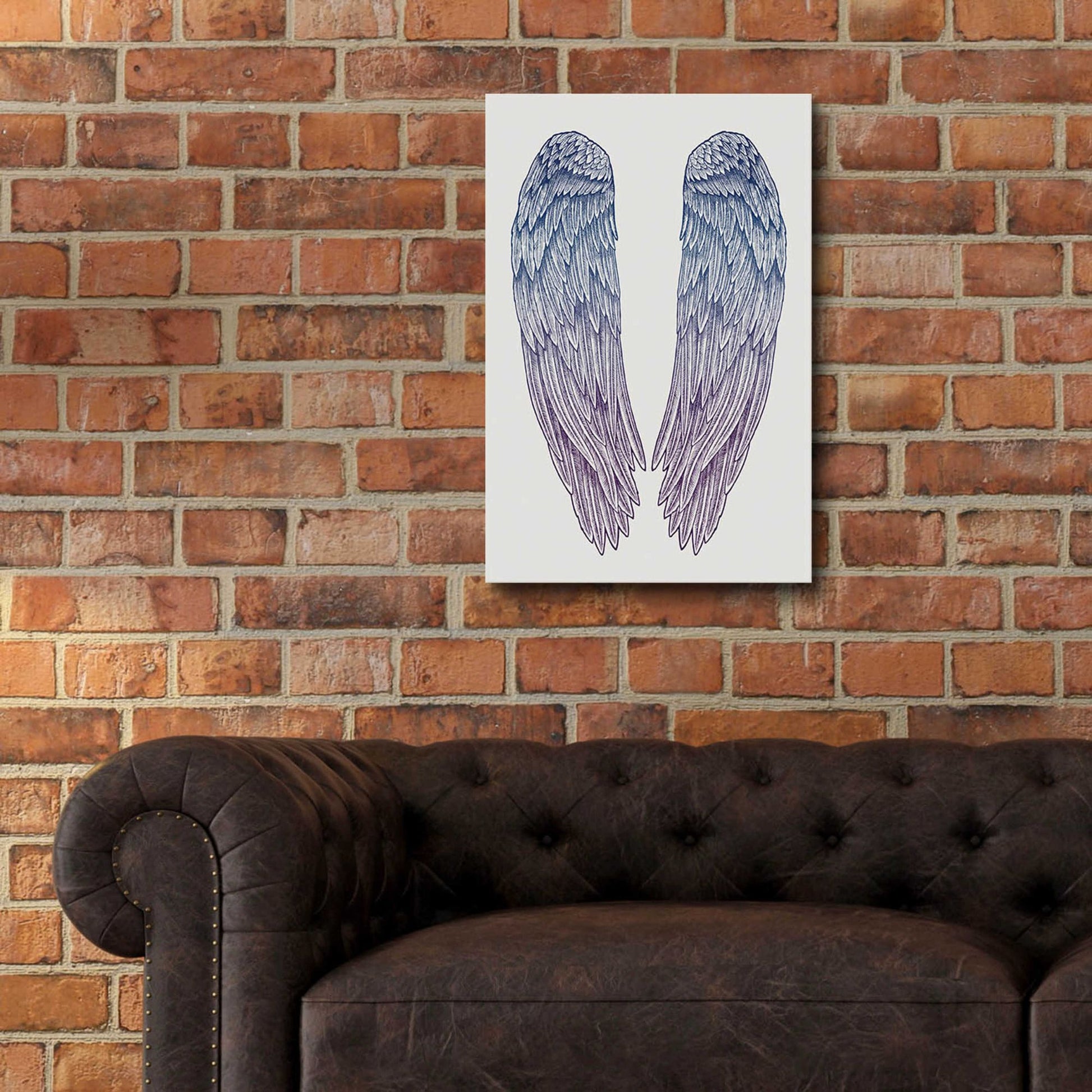 Epic Art 'Angel Wings' by Rachel Caldwell, Acrylic Glass Wall Art,16x24