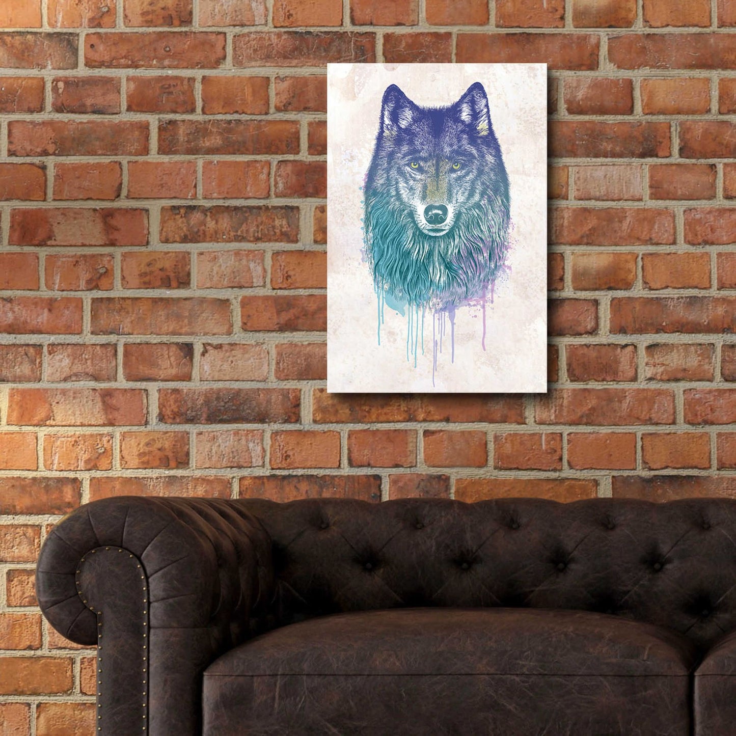 Epic Art 'Wolf Dream' by Rachel Caldwell, Acrylic Glass Wall Art,16x24